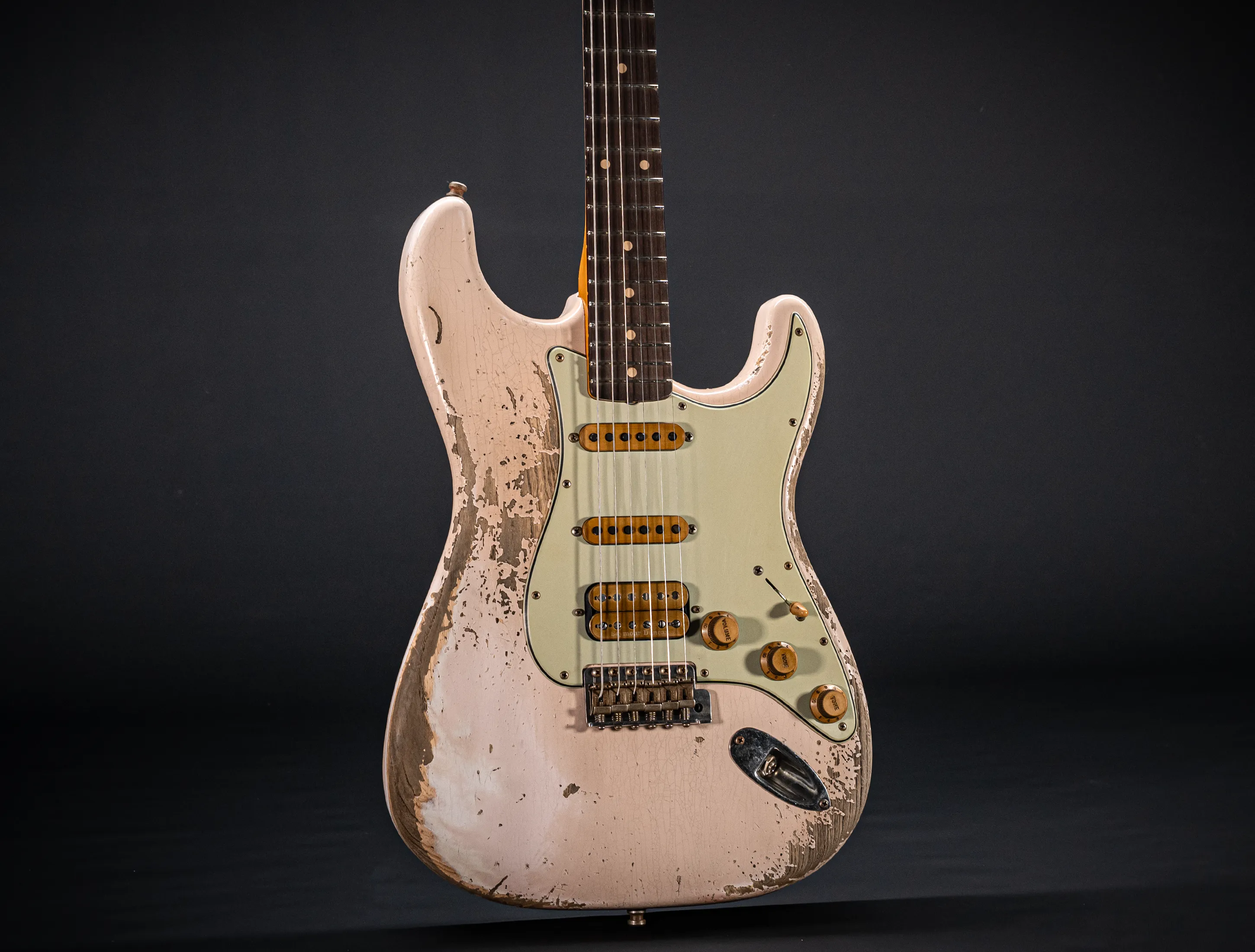 Fender MBD II 1962 Humbucker Stratocaster MIDAS Super Heavy Relic - ASH Body Shell Pink
