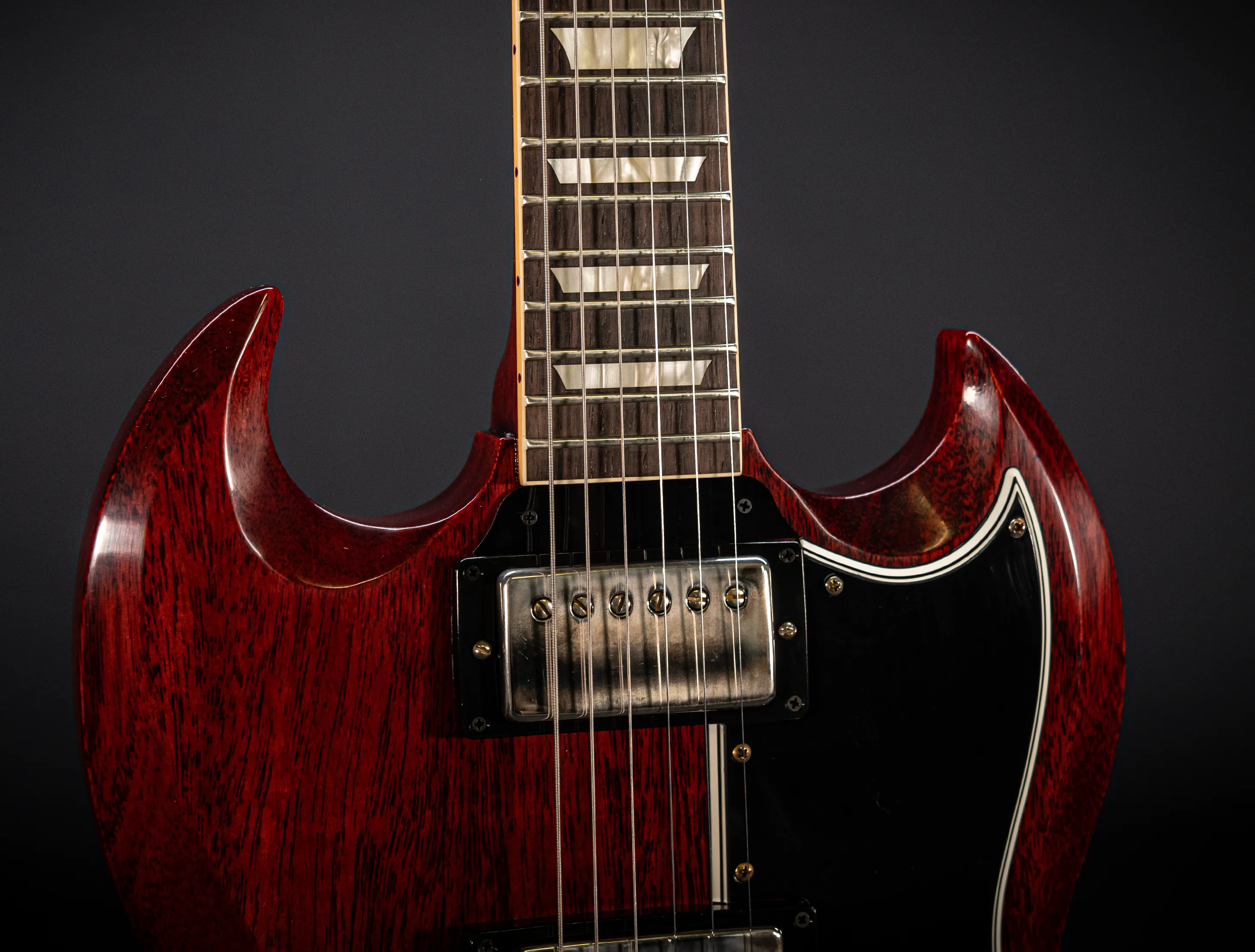 a172694Gibson SG 1961 Standard Reissue Stop Bar VOS Cherry Red Muikhaus-Hermann