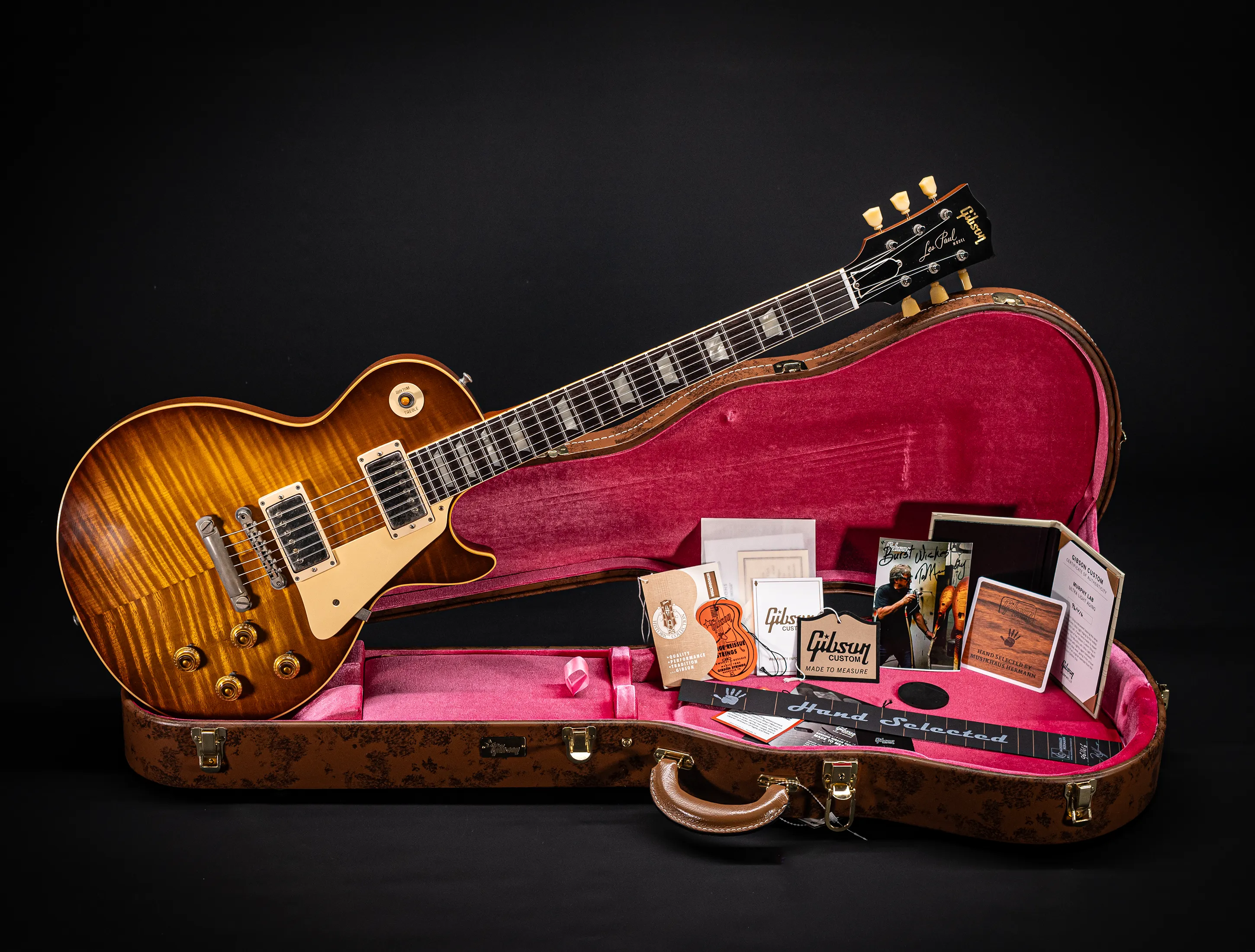 Gibson Les Paul 1959 Reissue Murphy Lab TORREFIED Ultra Light Aged Factory Special - Golden Poppy Burst