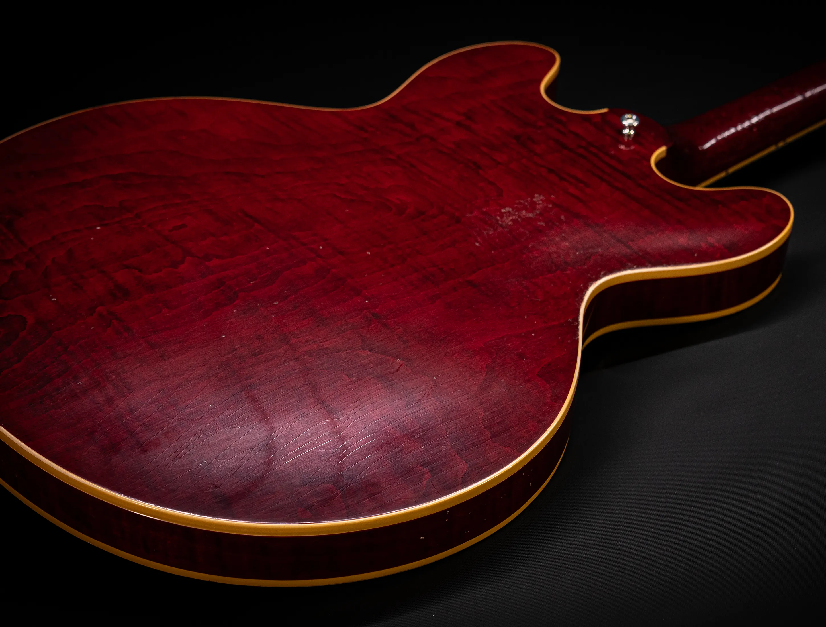 a165215 Gibson ES-335 1964 Custom Shop Murphy Lab Light Aged Figured Maple - 60s Viking Red