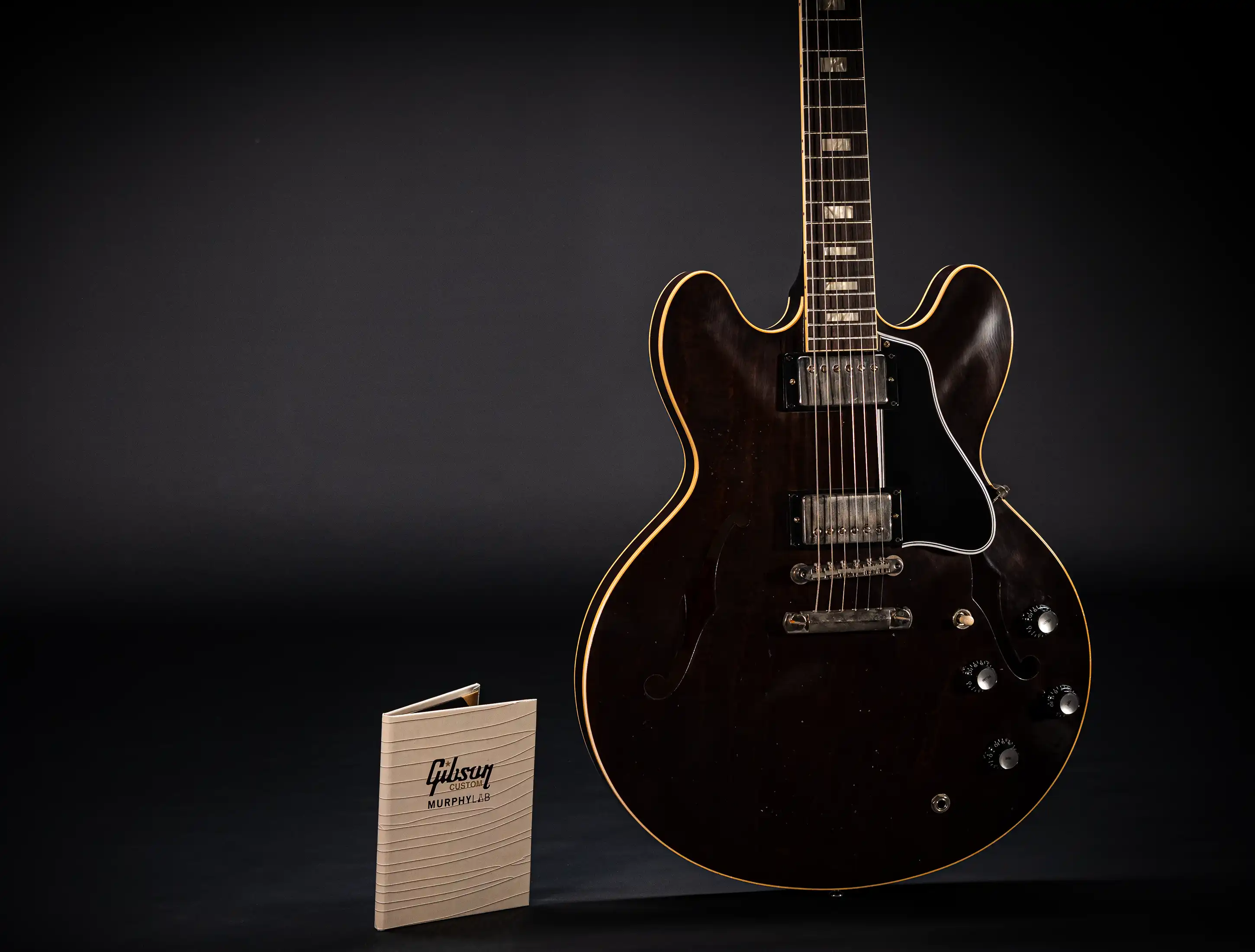 Gibson ES-335 1964 Custom Shop Murphy Lab Light Aged Figured Maple - Antique Walnut Stain