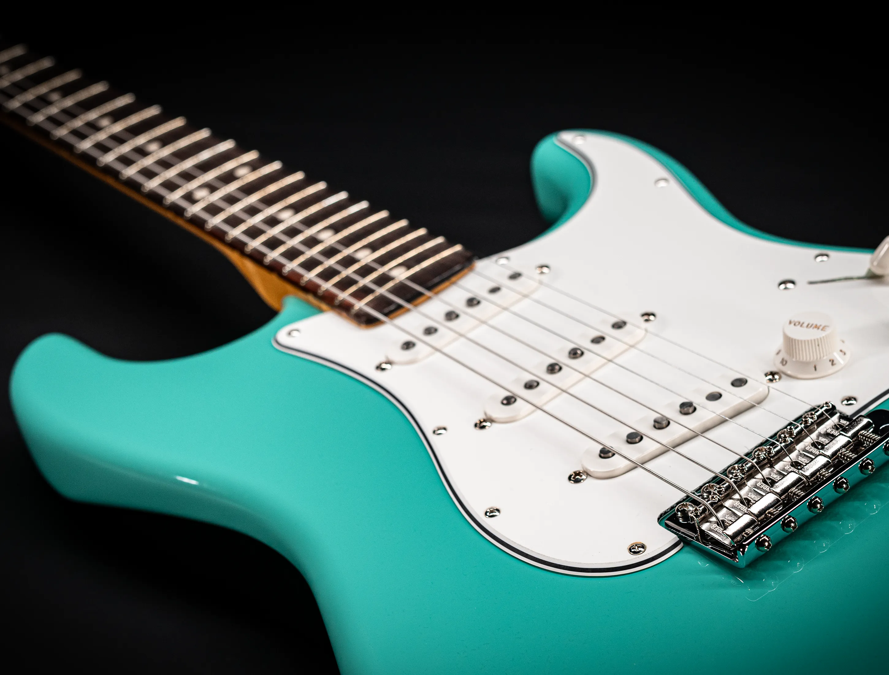 Fender MBD 1963 Stratocaster GLOSS NOS flame Neck - Sea Foam Green