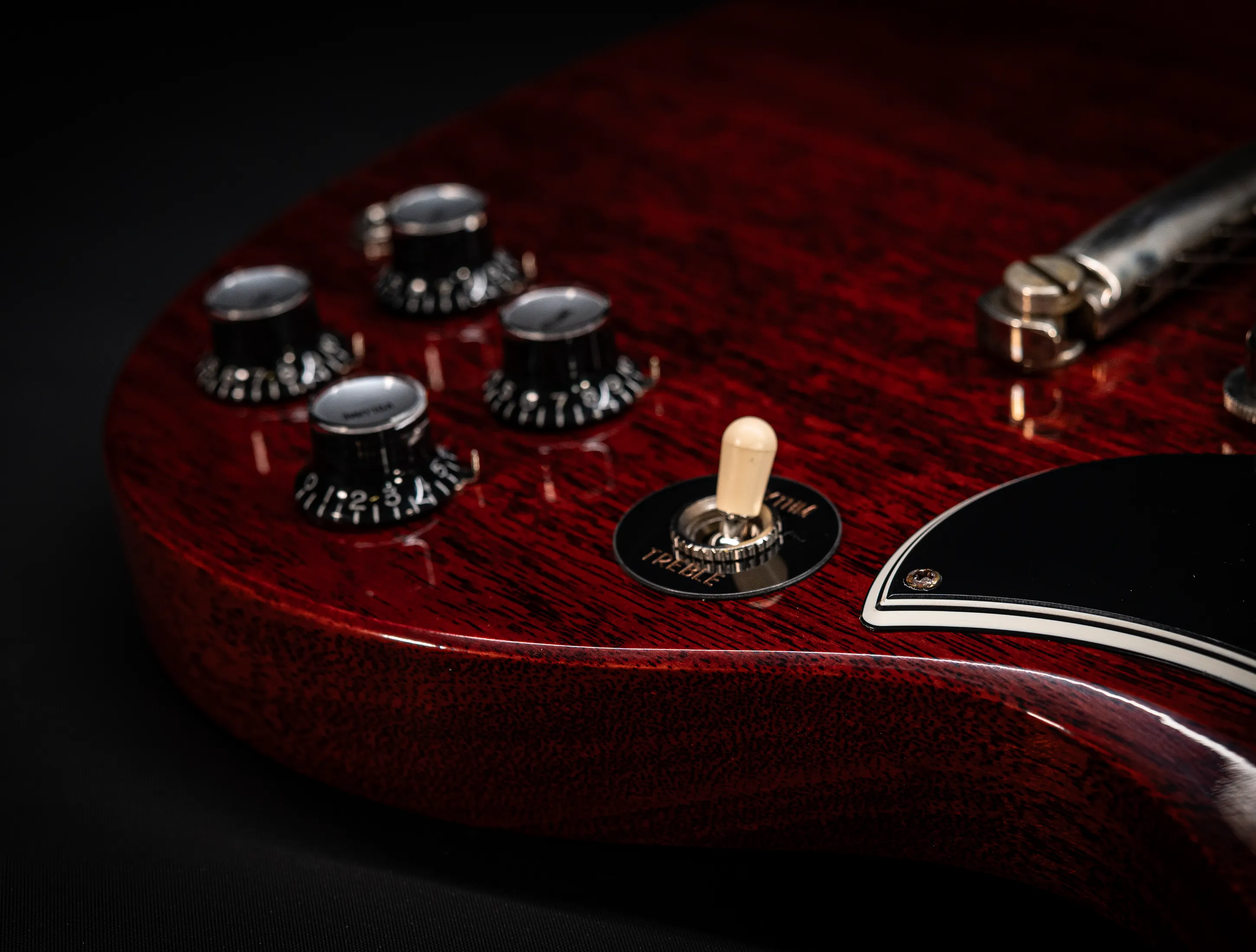 a172683Gibson SG 1961 Standard Reissue Stop Bar VOS Cherry Red Muikhaus-Hermann