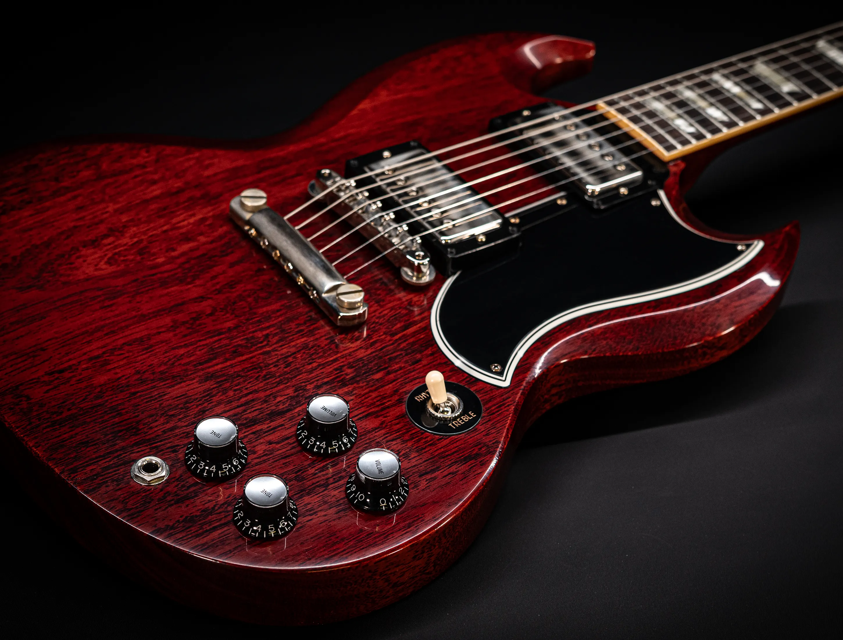 a172673Gibson SG 1961 Standard Reissue Stop Bar VOS Cherry Red Muikhaus-Hermann