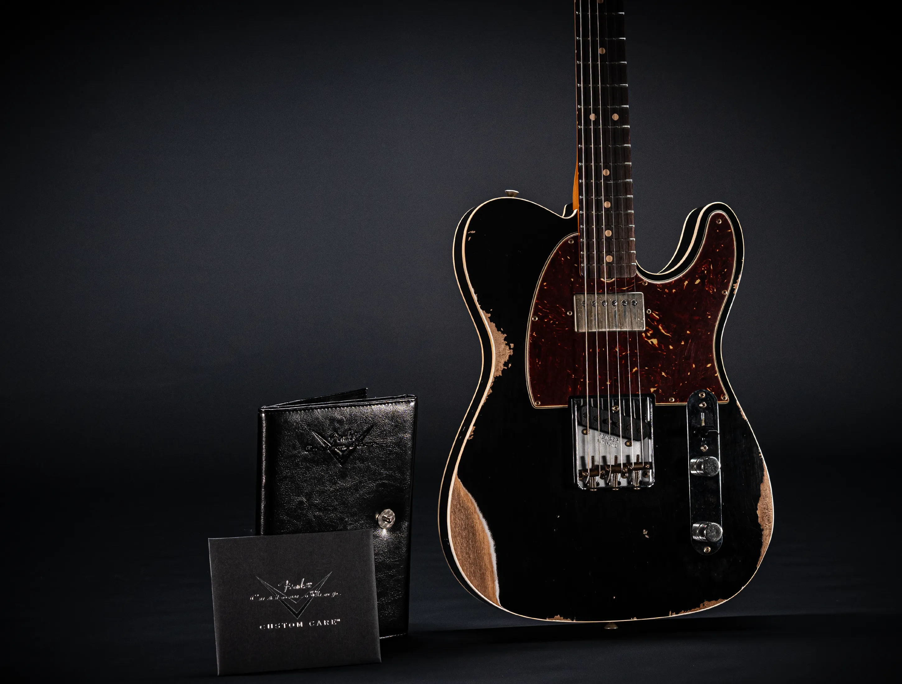 Fender MBD 1963 Humbucker Telecaster Custom Between Relic/Heavy relic - Black