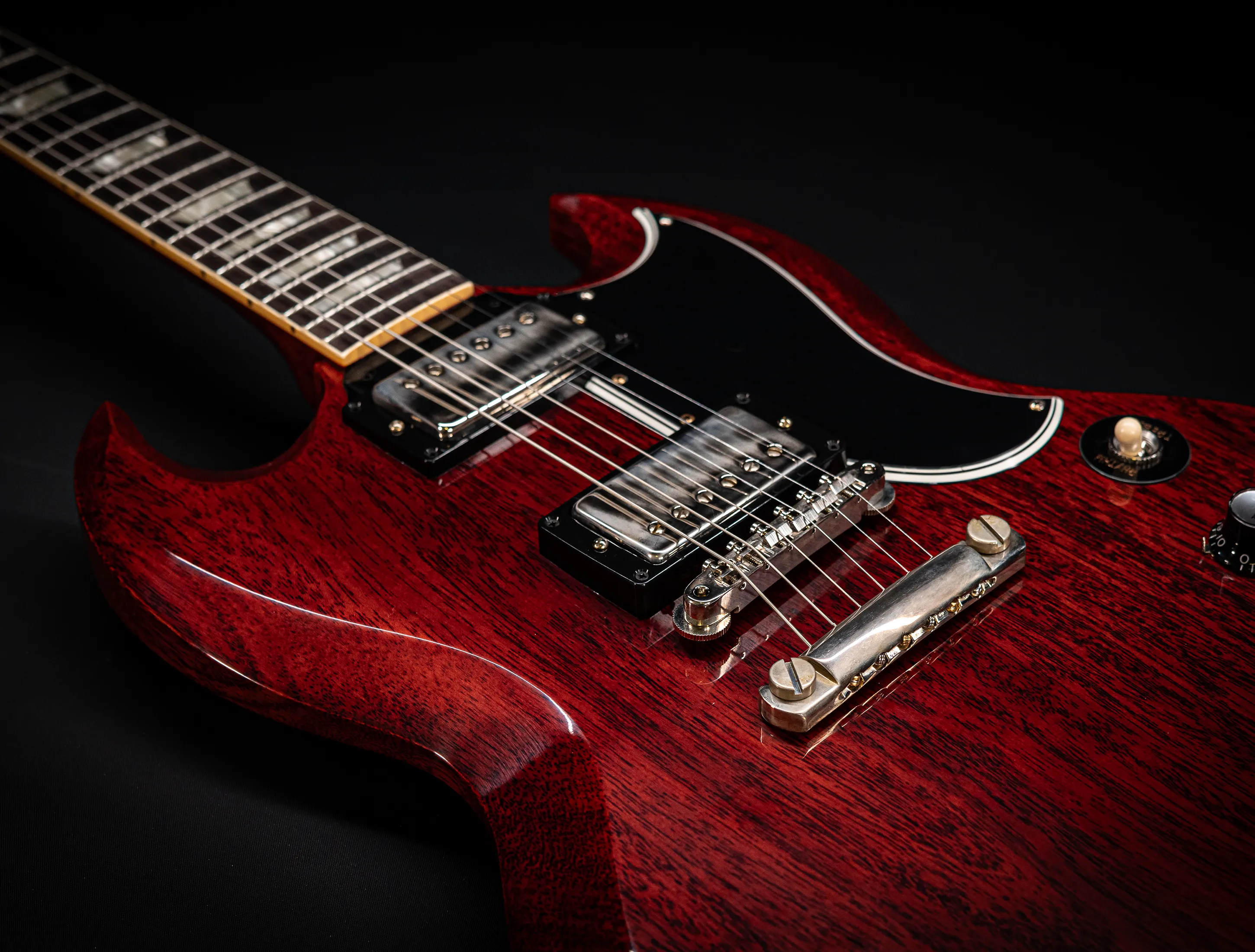 a172691Gibson SG 1961 Standard Reissue Stop Bar VOS Cherry Red Muikhaus-Hermann