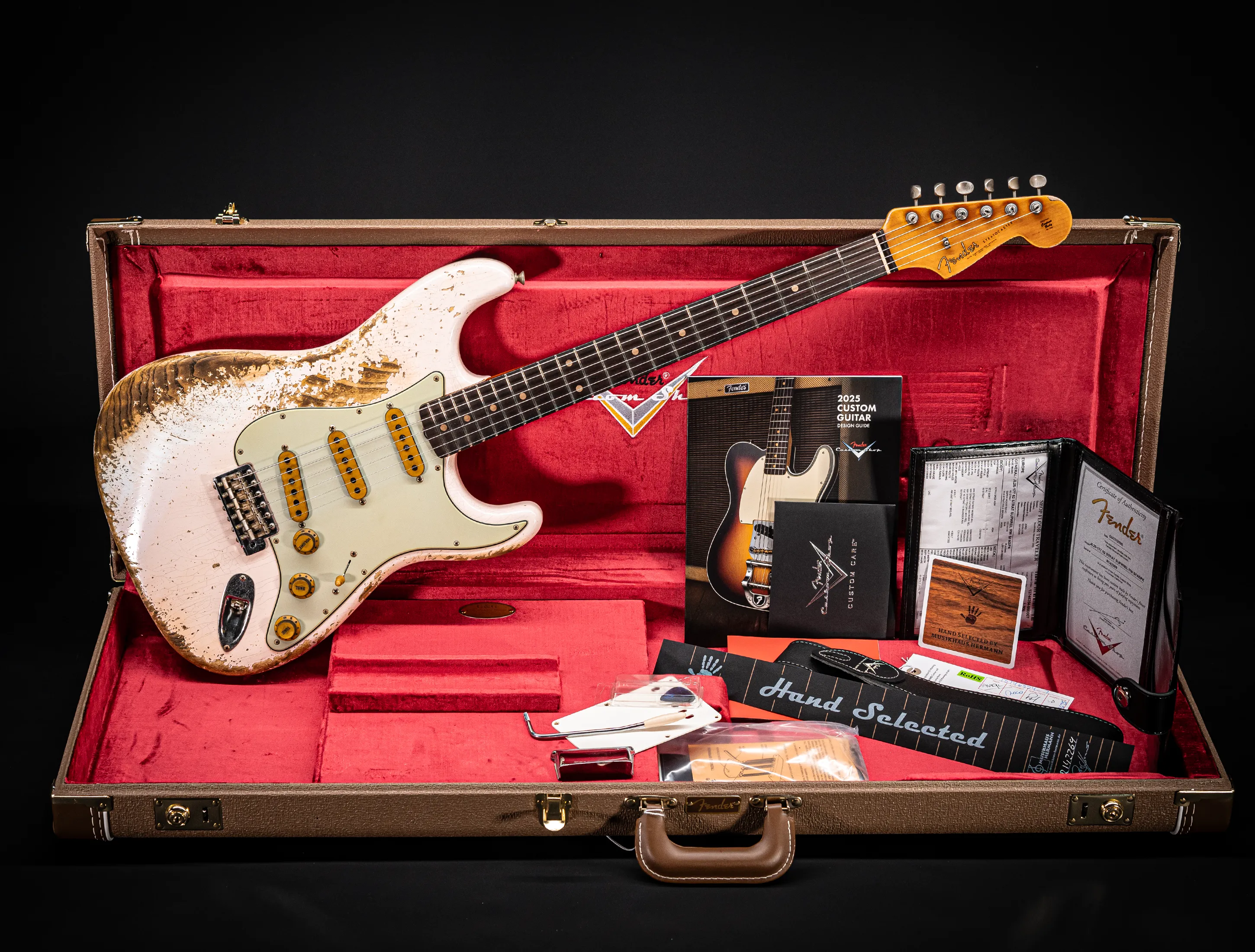 Fender MBD II 1962 Stratocaster MIDAS Super Heavy Relic - ASH Body Shell Pink