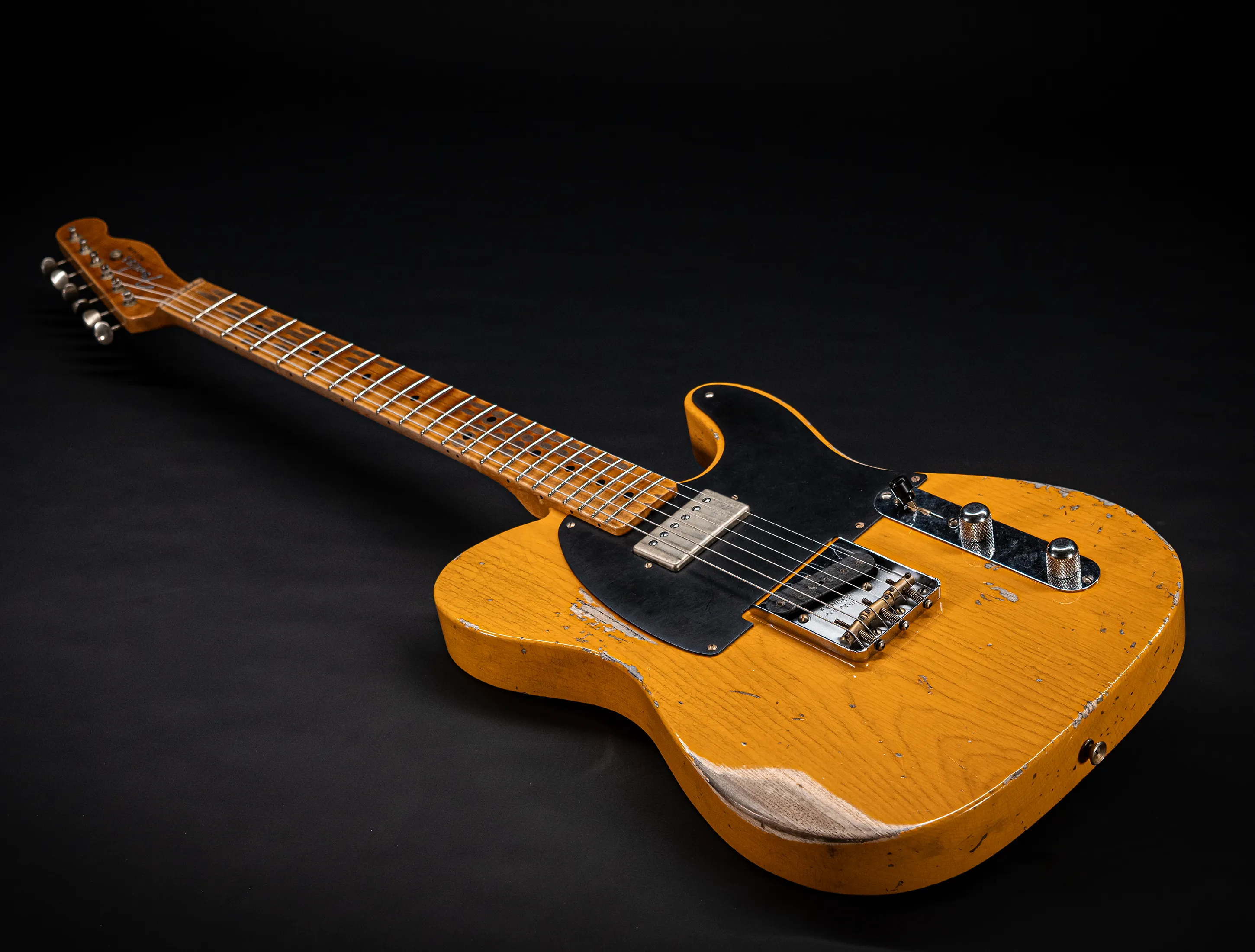Fender MBD 1952 Humbucker Telecaster Heavy Relic 1pc Ash Body - Butterscotch Blonde
