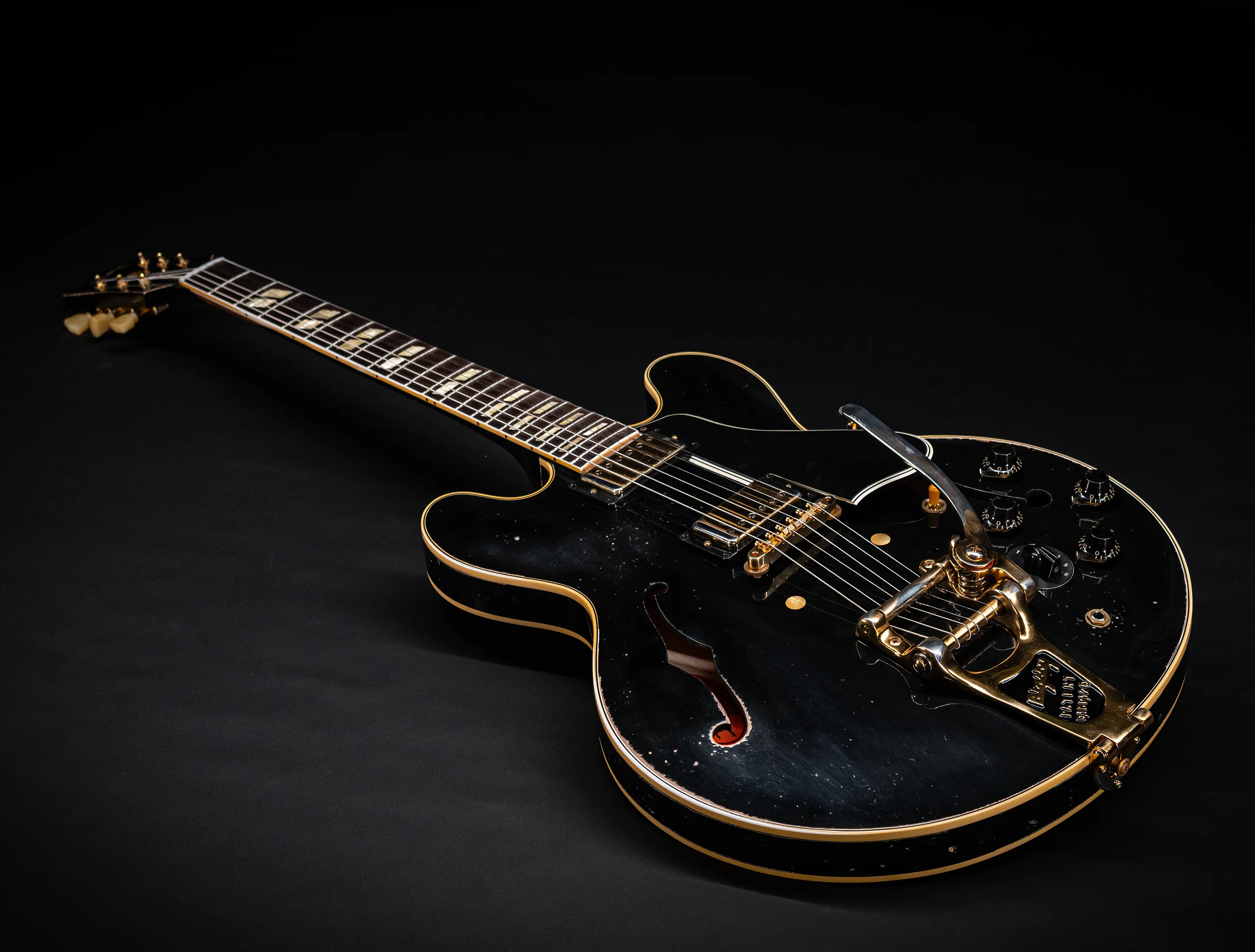 Gibson ES-345 1959 Bigsby Varitone Custom Shop Murphy Lab Heavy Aged - Ebony