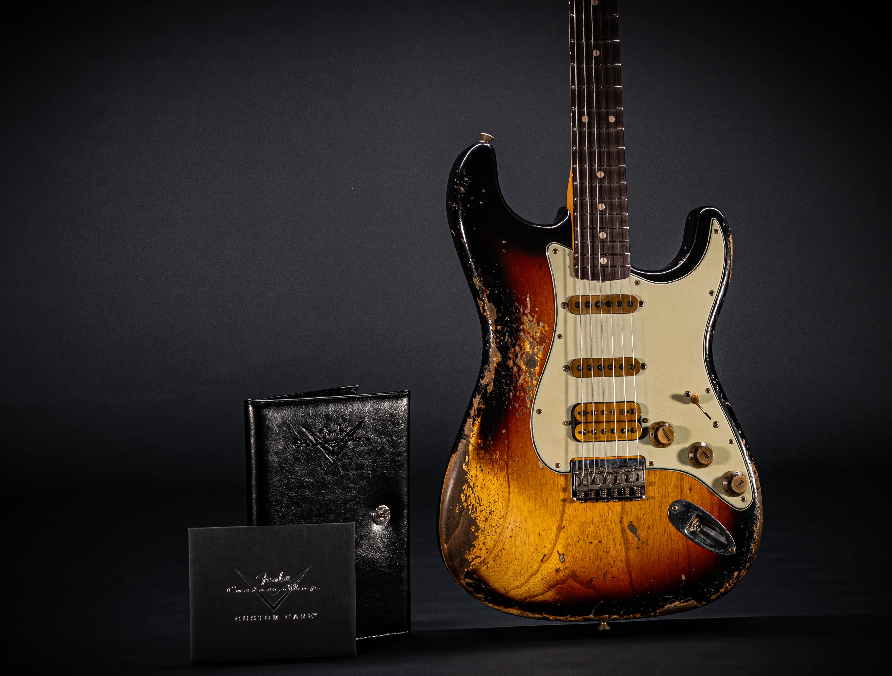 Fender MBD II 1962 Humbucker Hardtail Stratocaster MIDAS Super Heavy Relic - ASH Body Sunburst
