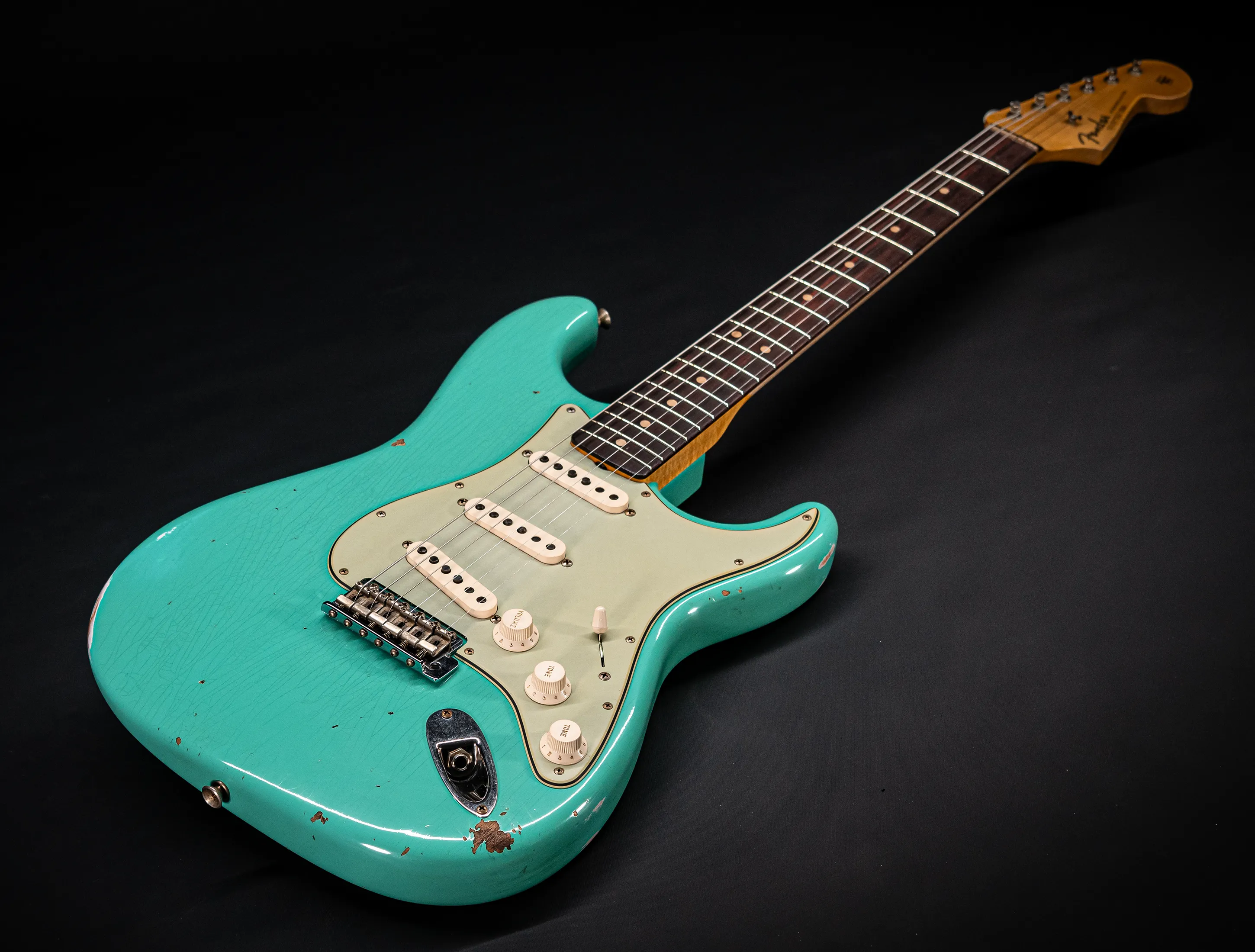 Fender MBD 1963 Stratocaster Relic - Aged Sea Foam Green