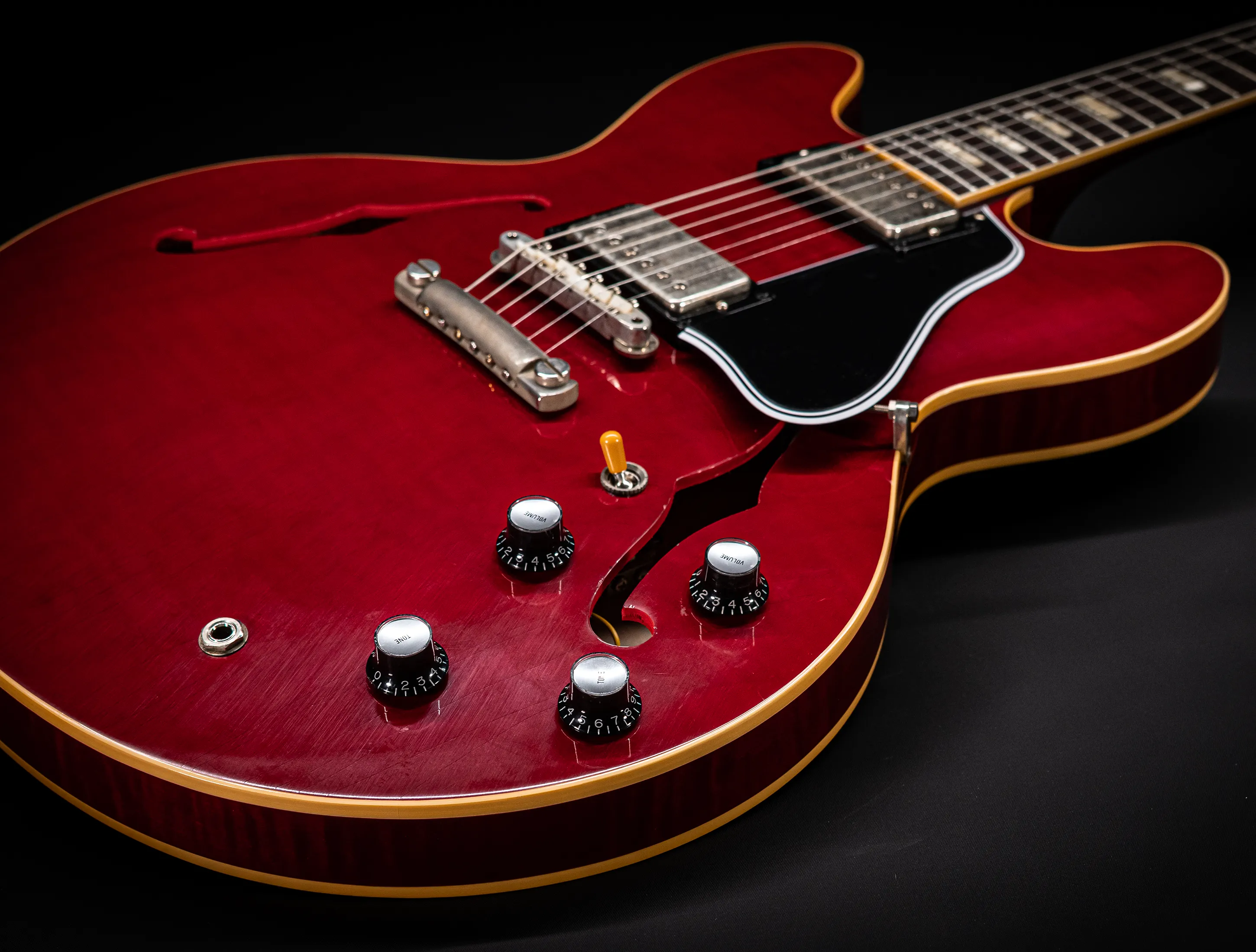 Gibson ES-335 1964 Custom Shop Murphy Lab Ultra Light Aged Figured Maple - Wine Red