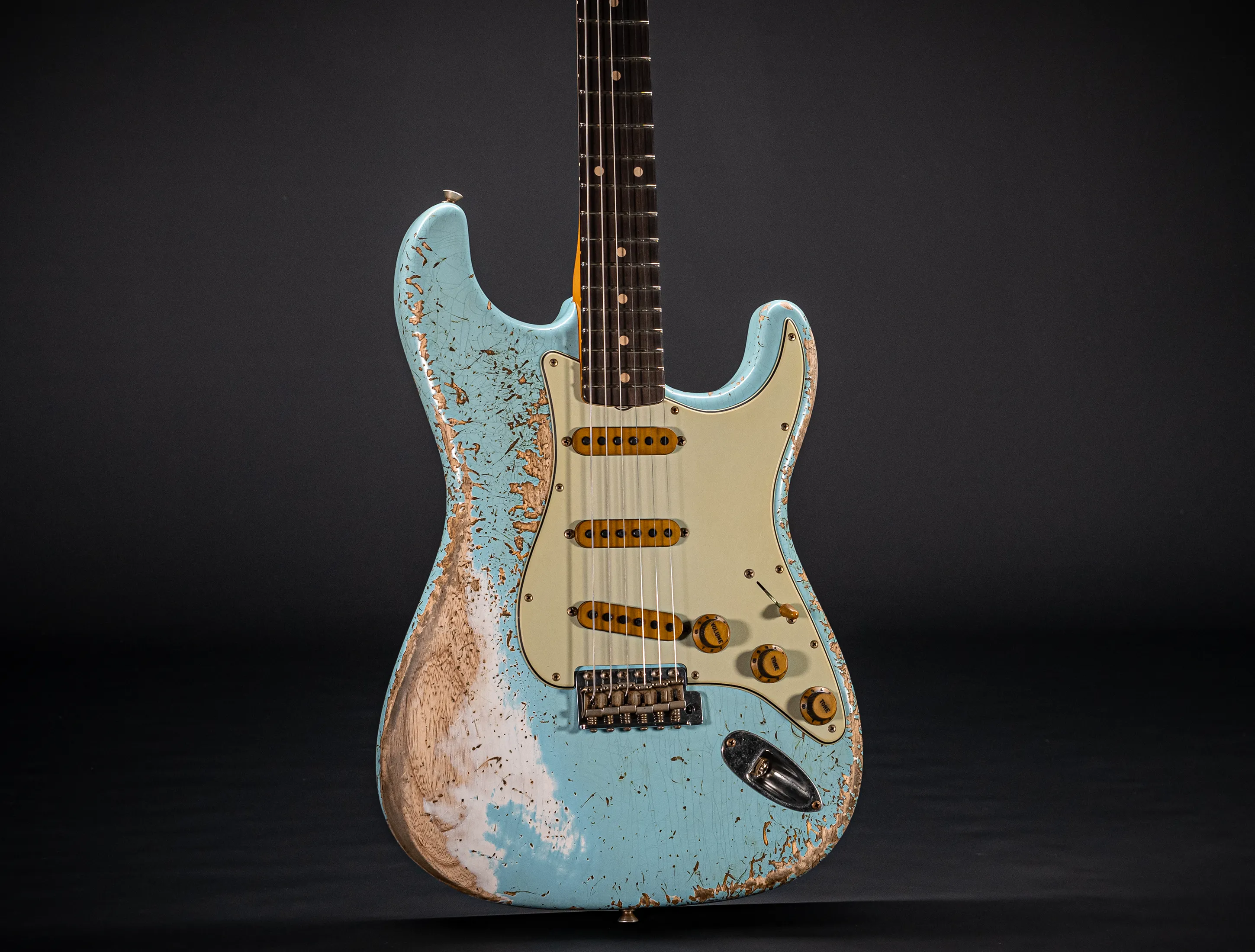 Fender MBD II 1962 Stratocaster MIDAS Super Heavy Relic - ASH Body Daphne Blue