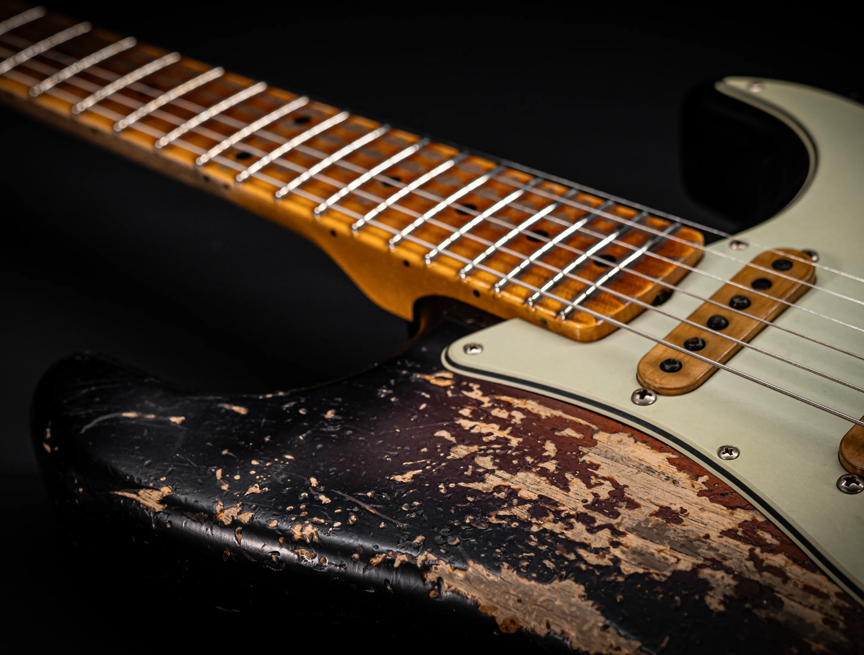 Fender MBD II 1962 Humbucker Stratocaster MIDAS Super Heavy Relic - ASH Body Maple Neck Sunburst