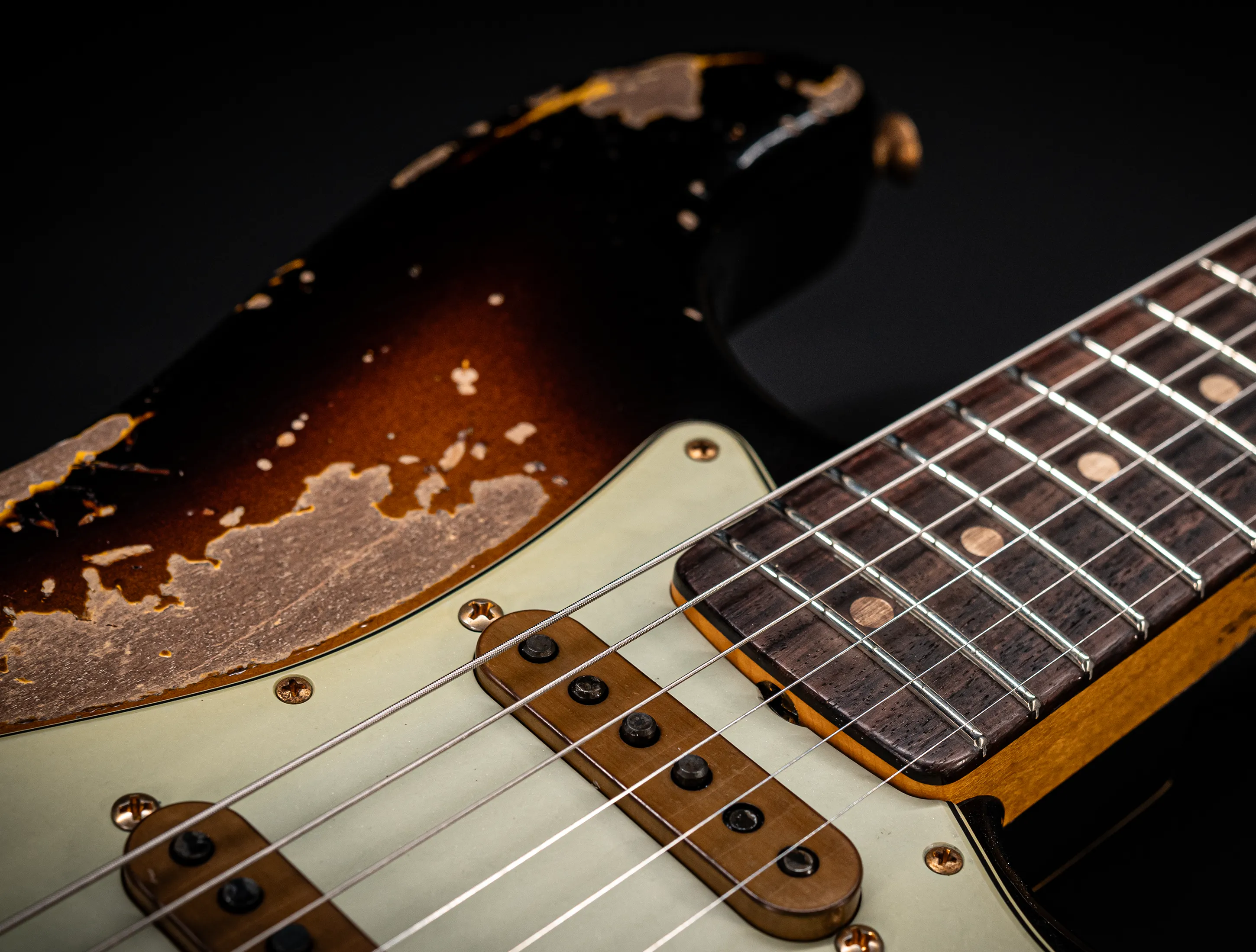 Fender MBD II 1962 Humbucker Stratocaster MIDAS Super Heavy Relic - ALDER Body Sunburst