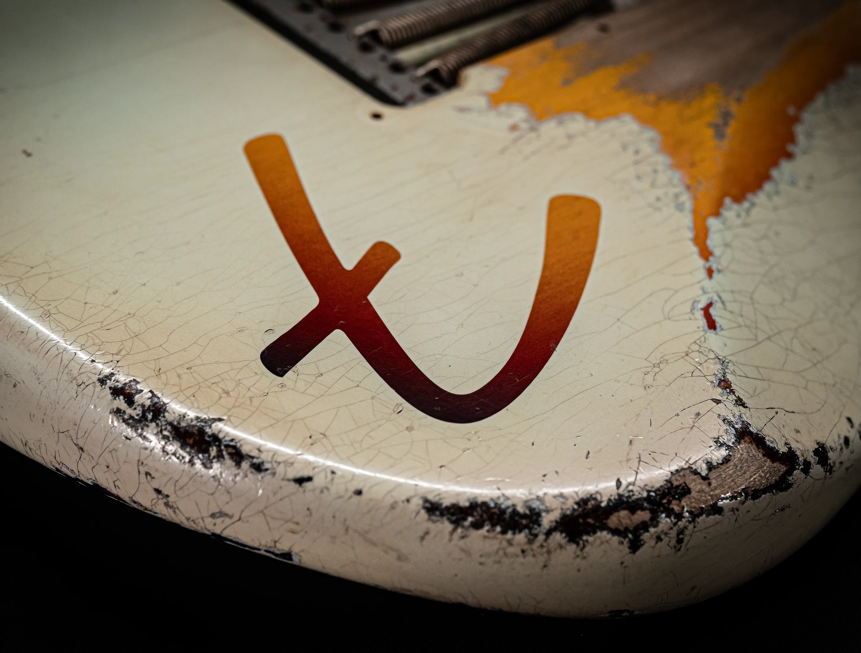Fender Masterbuilt Paul Waller 1961 F-branded Ex Pin-Up Stratocaster Heavy Relic Sonic Blue over Sunburst