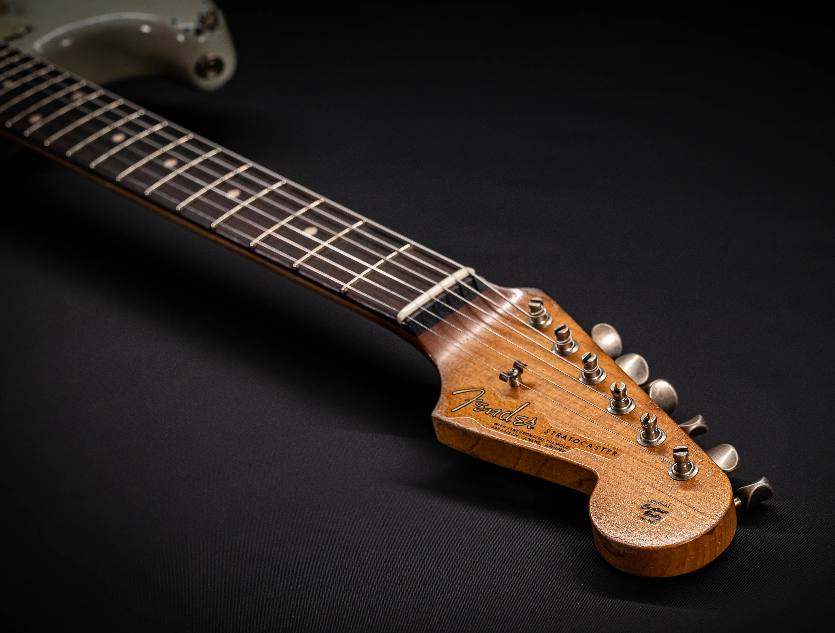 Fender Masterbuilt Paul Waller 1961 F-branded Ex Pin-Up Stratocaster Heavy Relic Sonic Blue over Sunburst