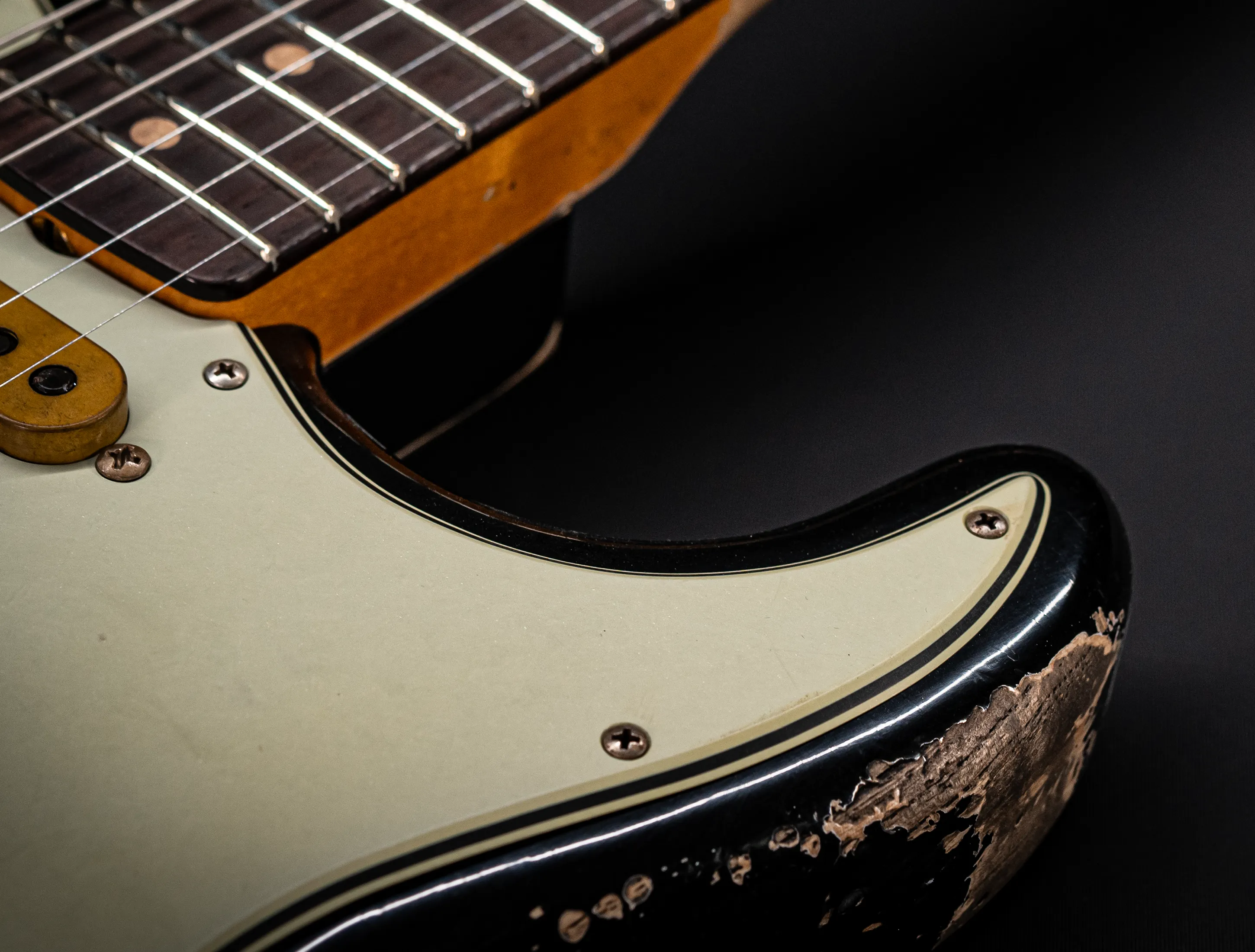 Fender MBD II 1962 Humbucker Stratocaster MIDAS Super Heavy Relic - ASH Body Black