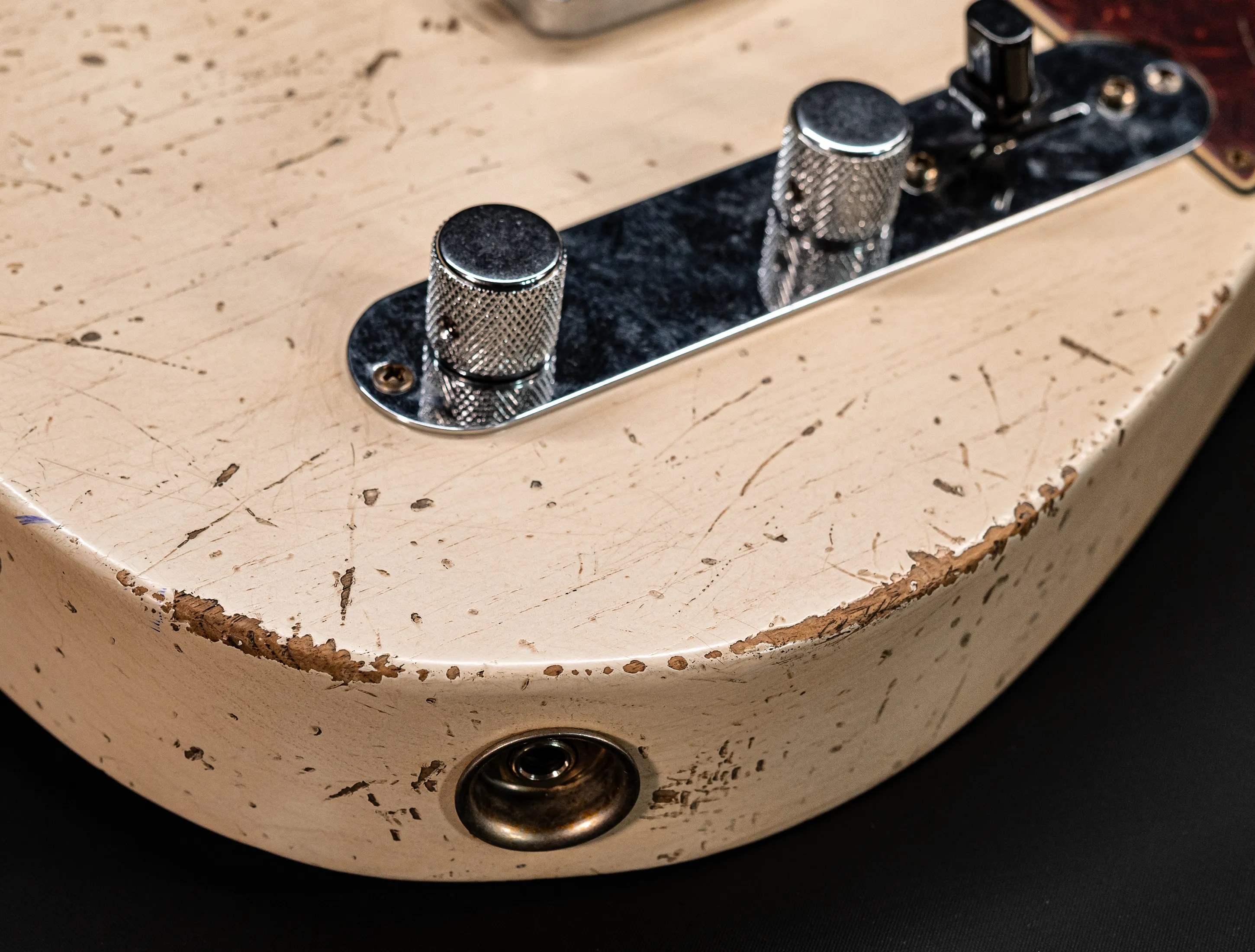 a162509 Fender Masterbuilt Jason Smith 1963 Telecaster Heavy Relic - Smoked Olympic White