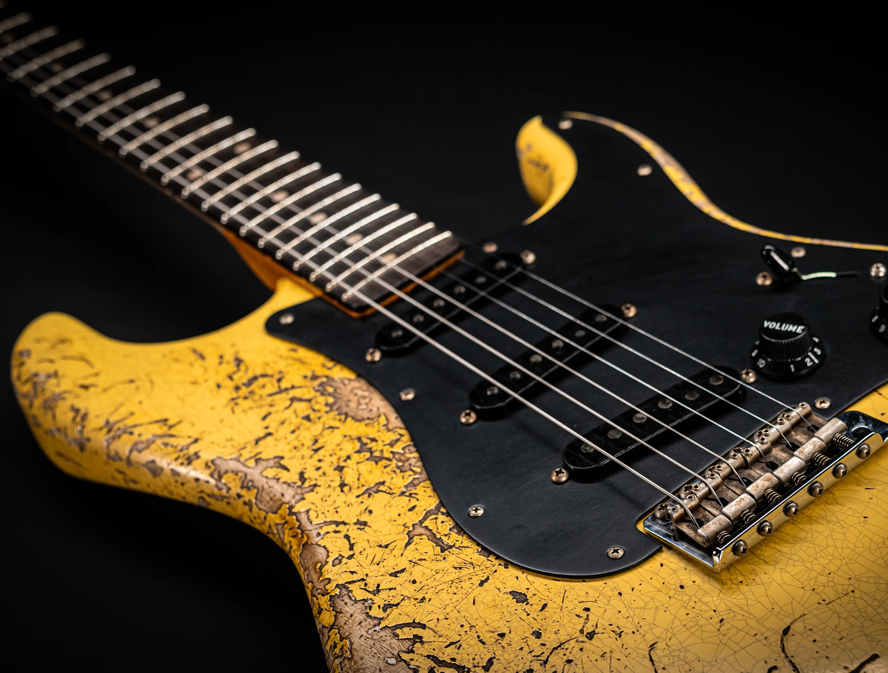 Fender MBD II 1962 Stratocaster MIDAS Super Heavy Relic - ASH Body Graffity Yellow