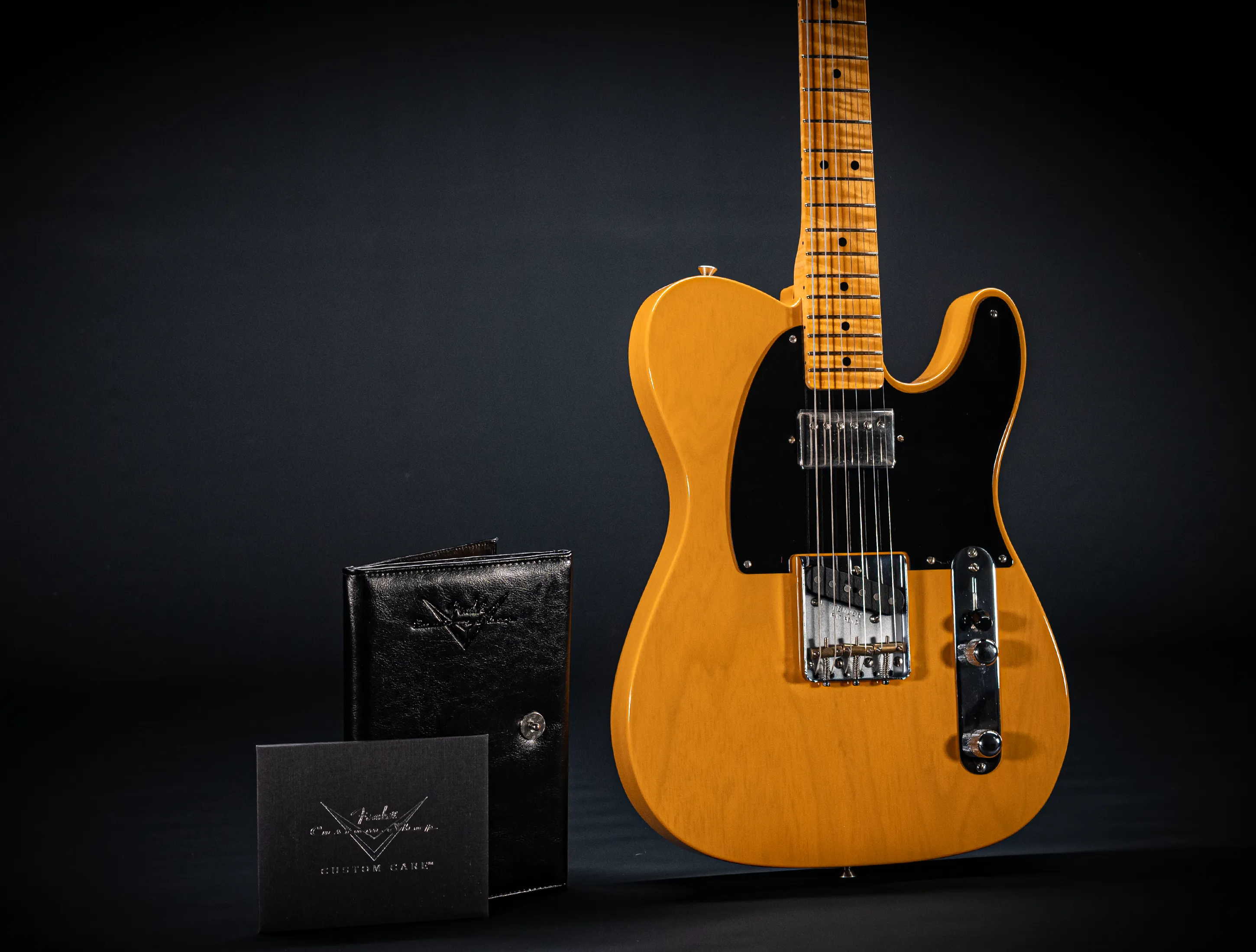 Fender MBD 1952 Humbucker Telecaster GLOSS NOS flame Neck - Butterscotch Blonde