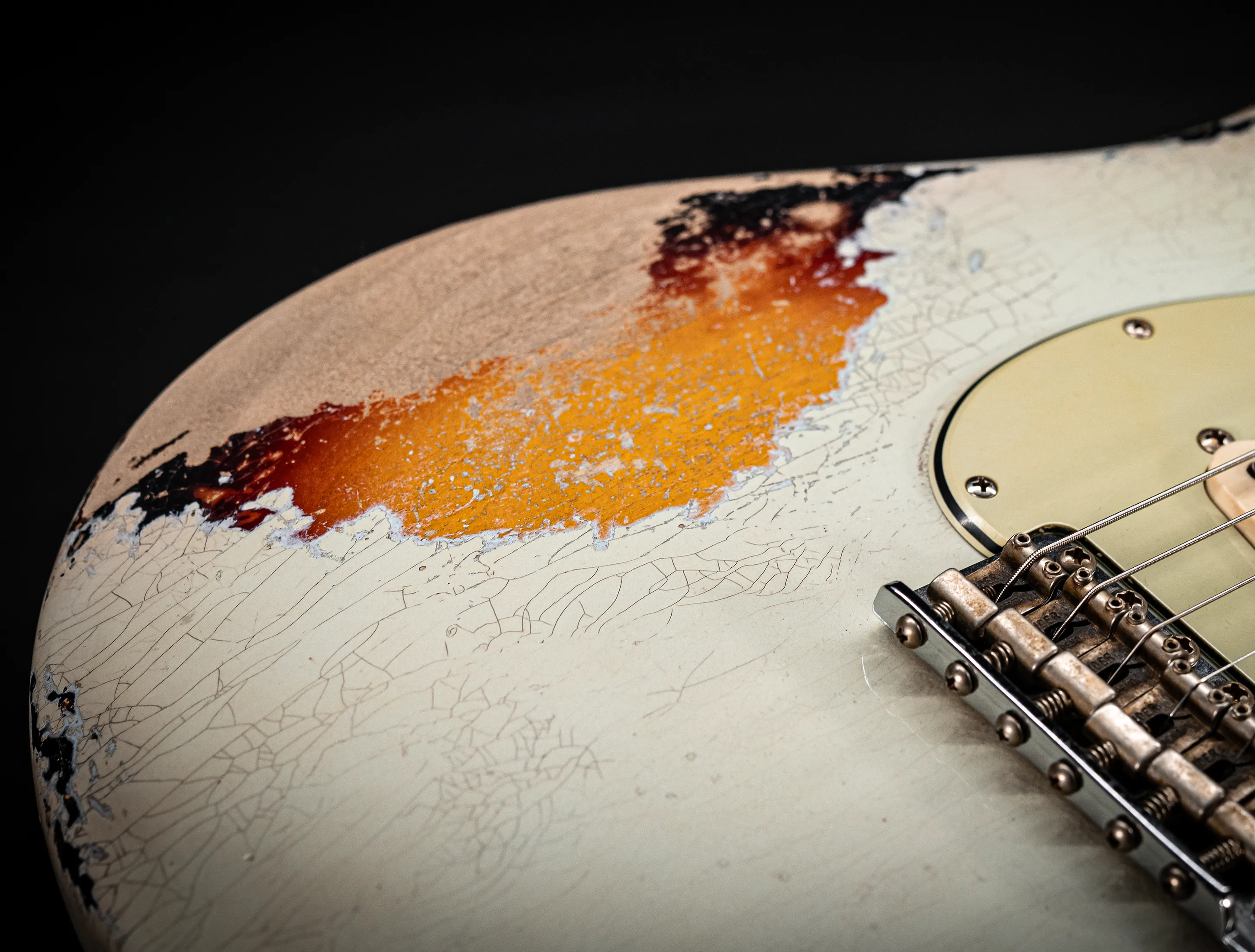 Fender Masterbuilt Paul Waller 1961 F-branded Ex Pin-Up Stratocaster Heavy Relic Sonic Blue over Sunburst