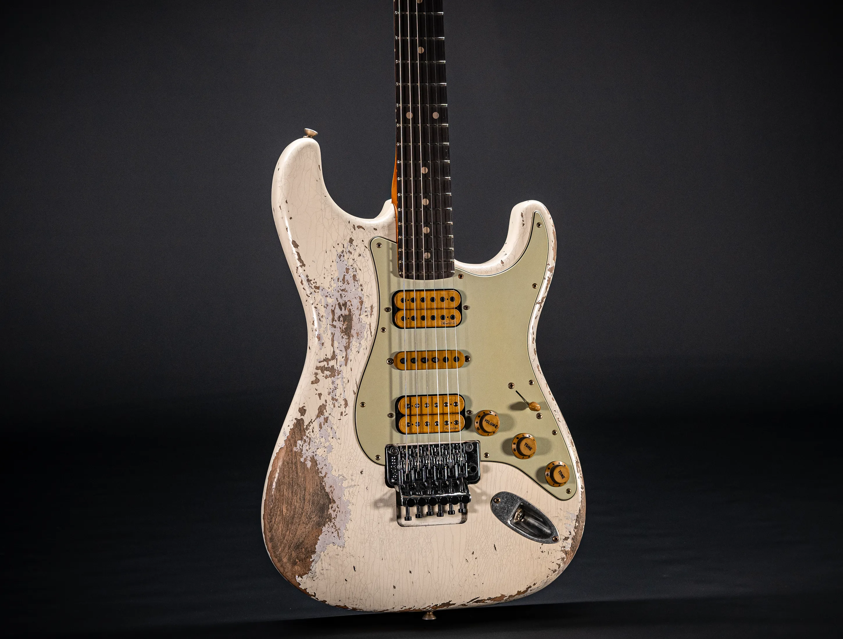 Fender MBD II 1962 FLOYD ROSE Stratocaster MIDAS Super Heavy Relic - Olympic White