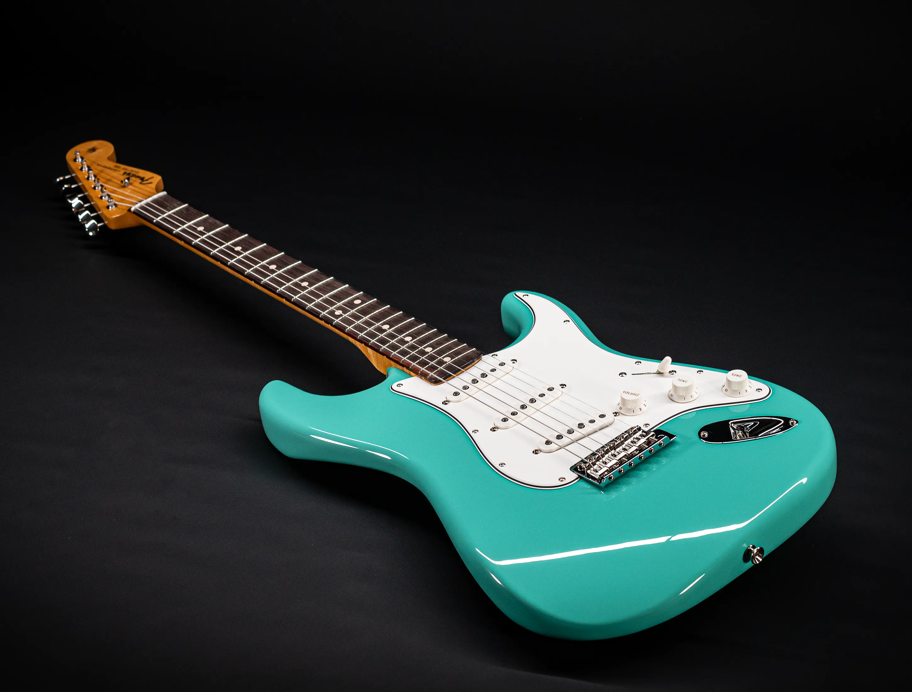Fender MBD 1963 Stratocaster GLOSS NOS flame Neck - Sea Foam Green