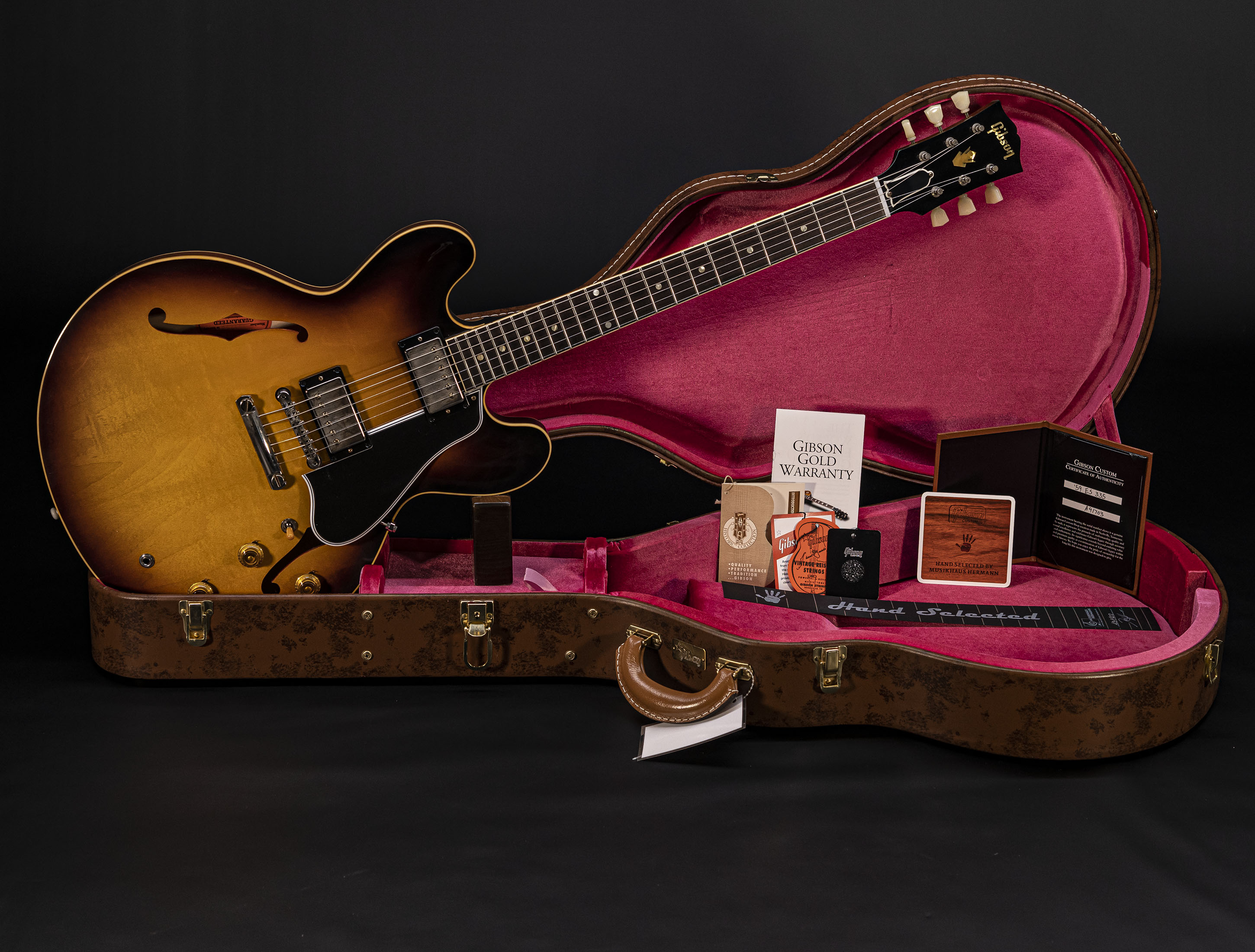 Gibson ES-335 1959 Custom Shop Reissue VOS - Vintage Burst