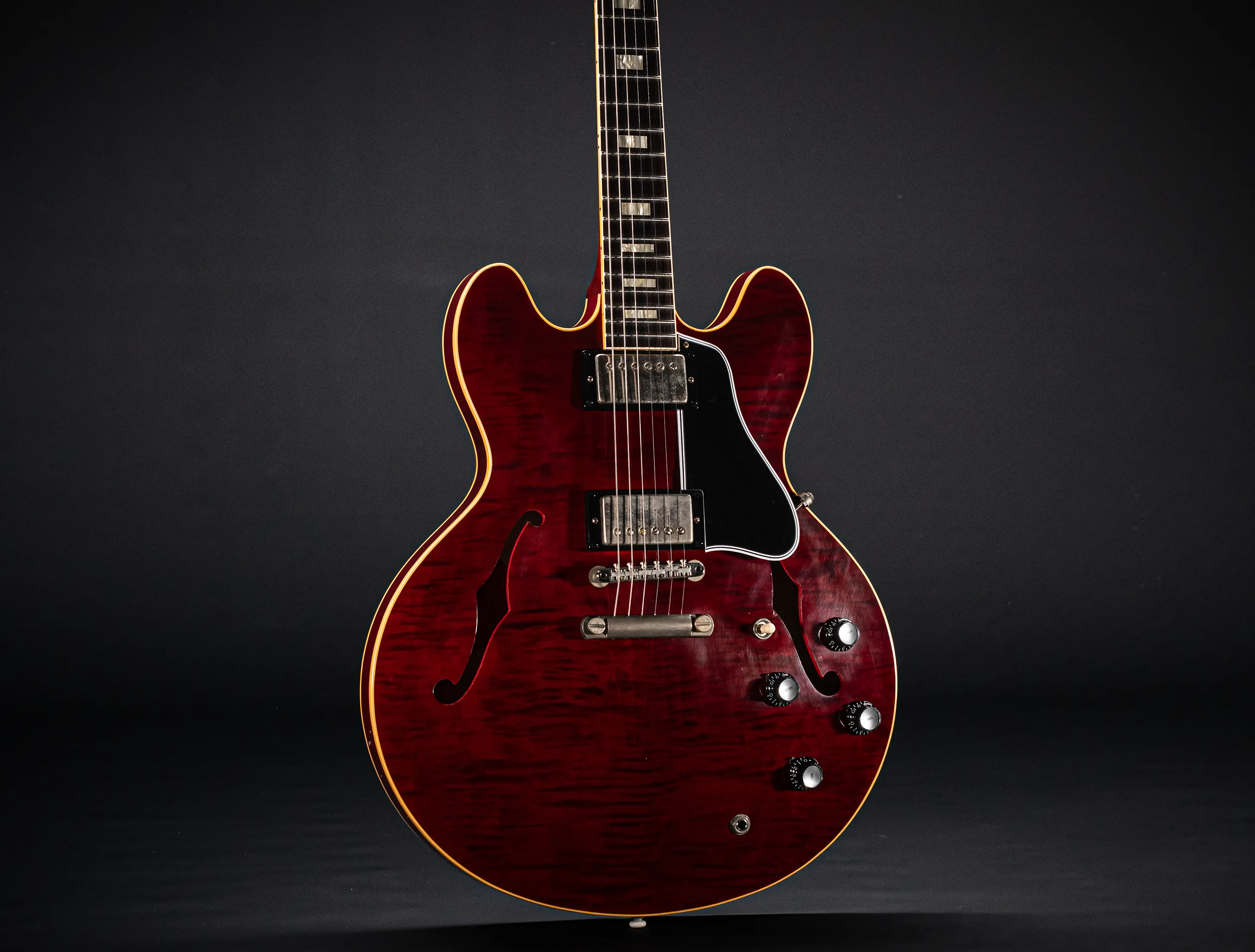 Gibson ES-335 1964 Custom Shop Murphy Lab Ultra Light Aged Figured Maple - Viking Red