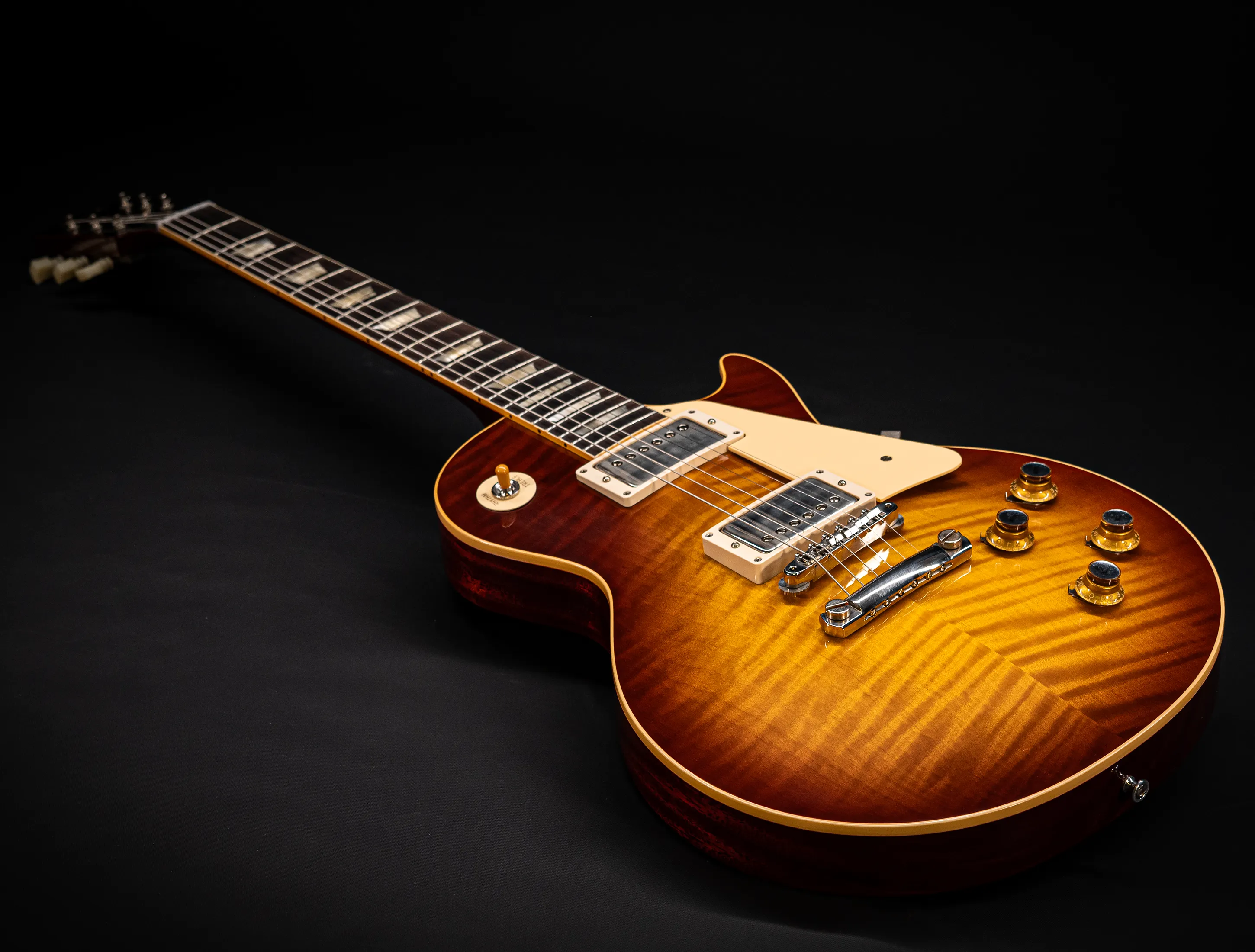 a170805 Gibson Les Paul 1960 Standard Reissue VOS - Iced Tea Burst AAAA Top Musikhaus-Hermann