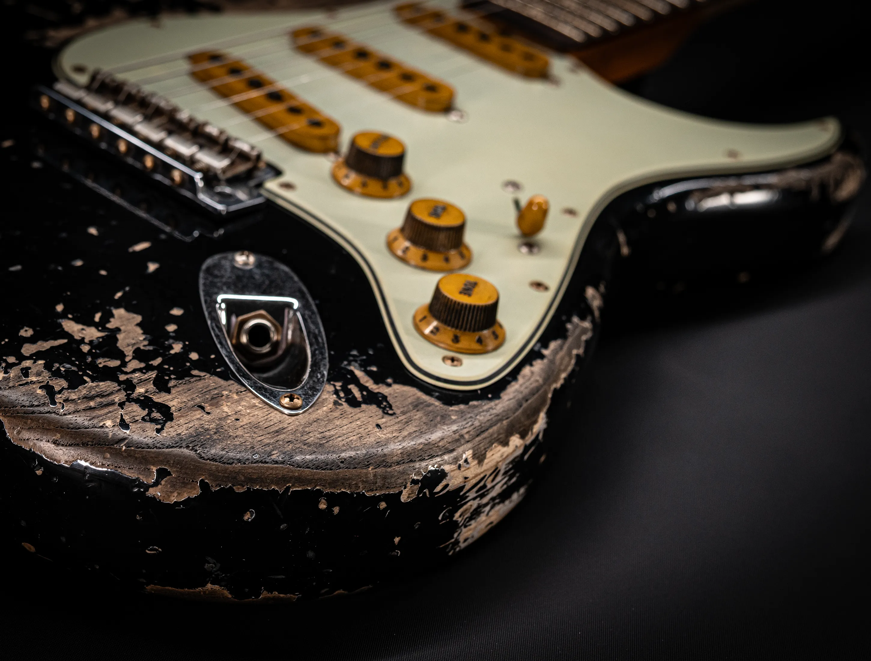 Fender MBD II 1962 Stratocaster MIDAS Super Heavy Relic - ASH Body Black