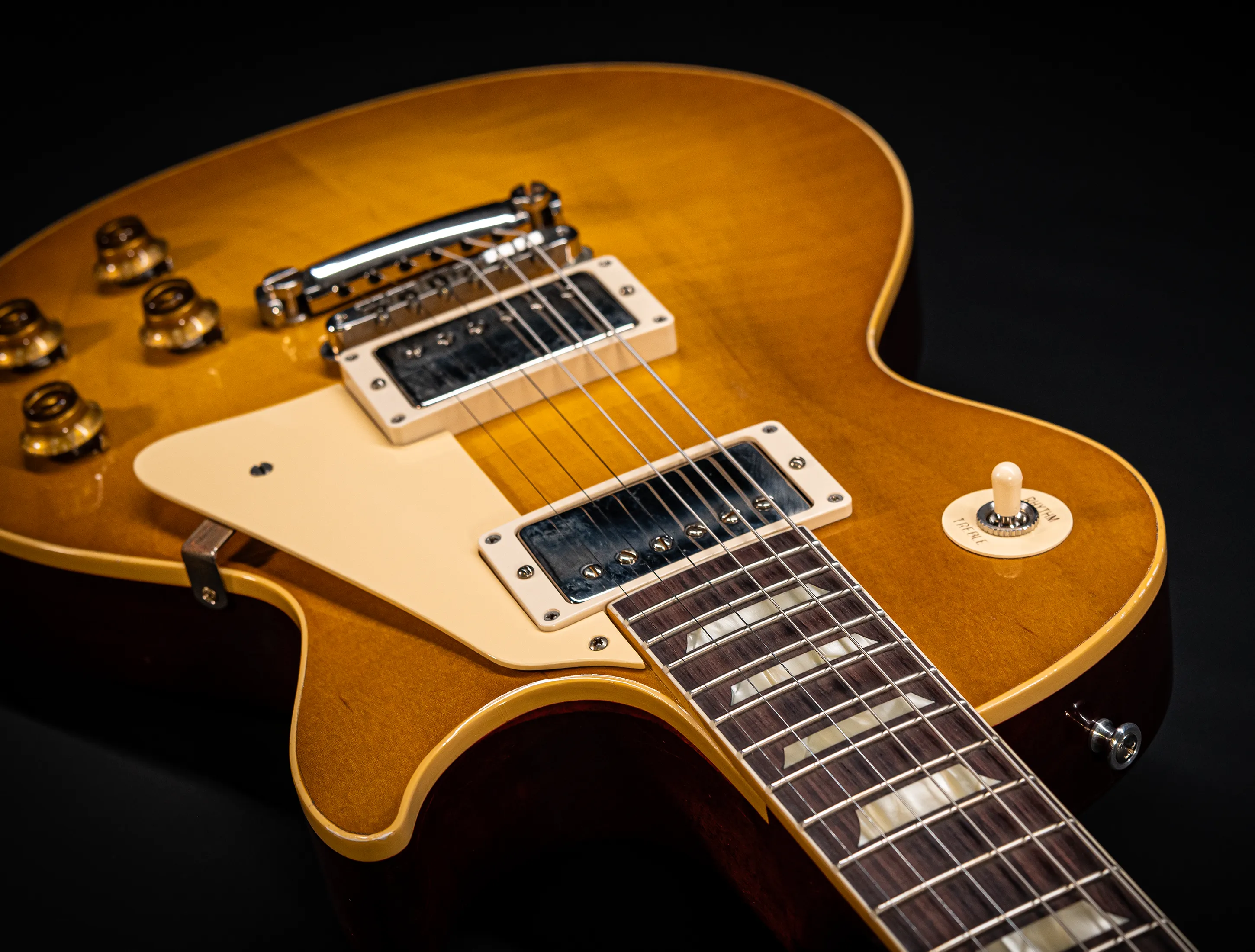 a171396 Gibson Les Paul 1958 Standard Reissue Murphy Lab Lemon Burst Light Aged Musikhaus-Hermann