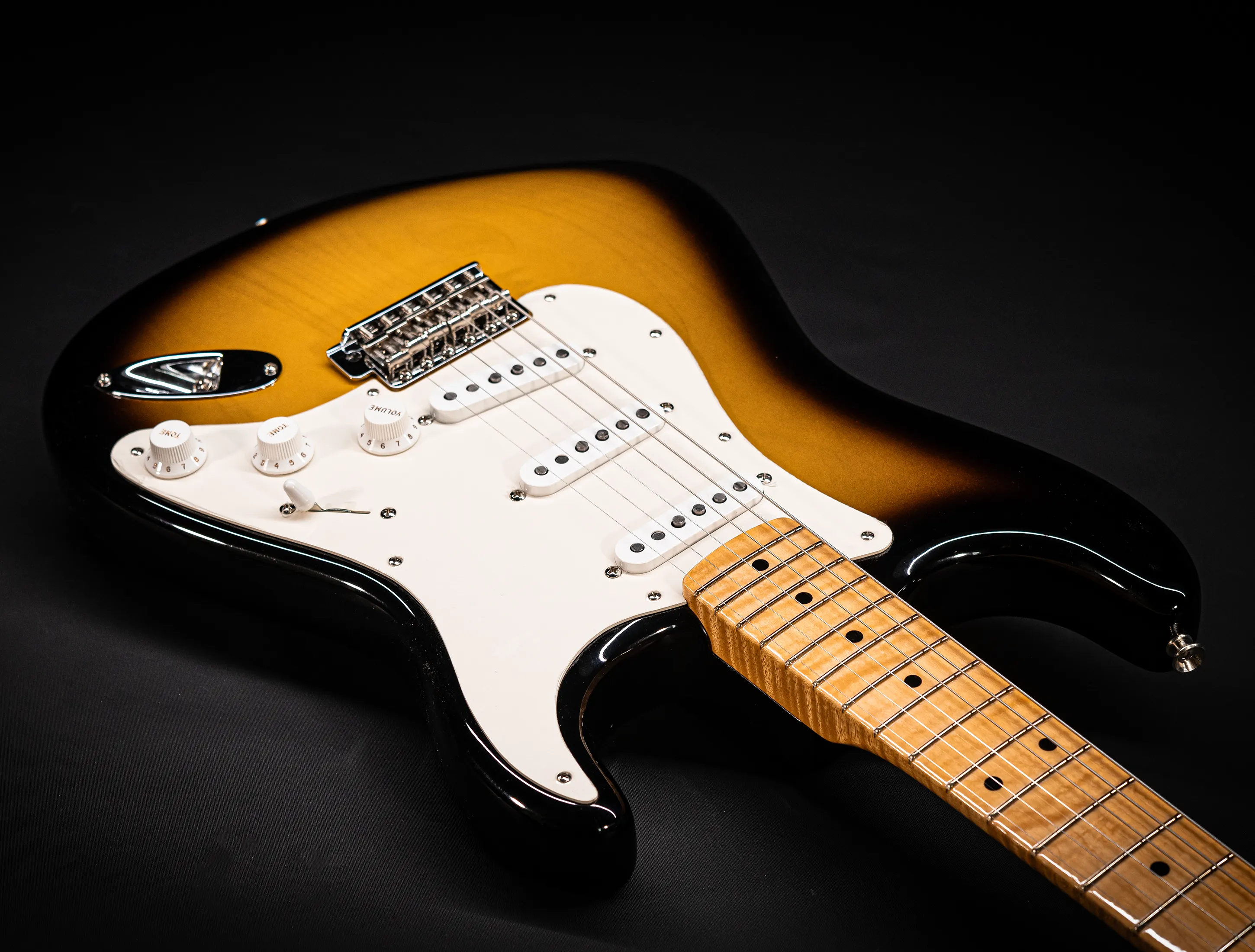 a164347 Fender MBD Limited 1957 Stratocaster Timeless NOS flame Neck - Sunburst