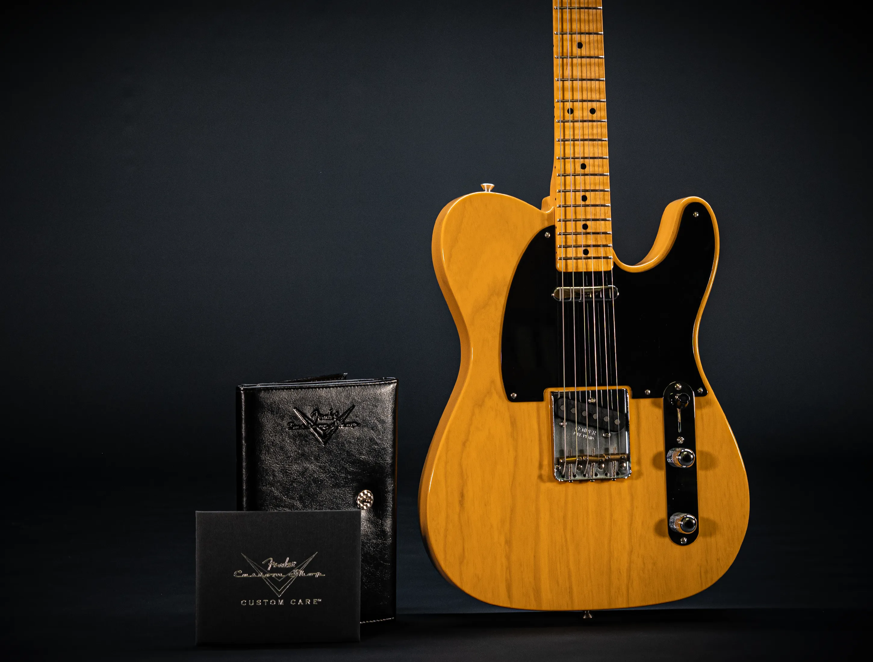 Fender MBD Limited 1952 Telecaster Timeless NOS flame Neck - Butterscotch Blonde