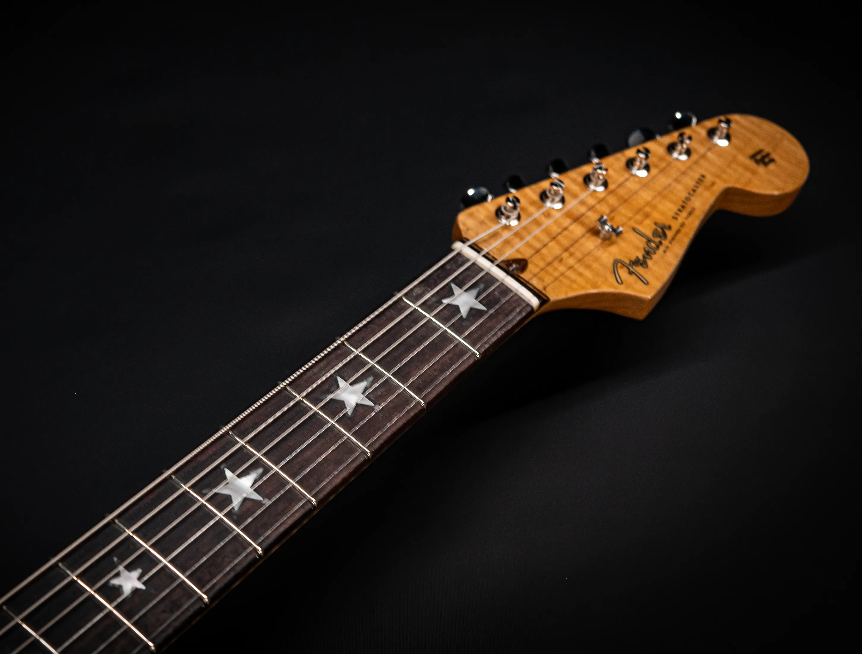 a163011 Fender MBD Limited 60s STARS Stratocaster NOS flame Neck - Candy Apple Red