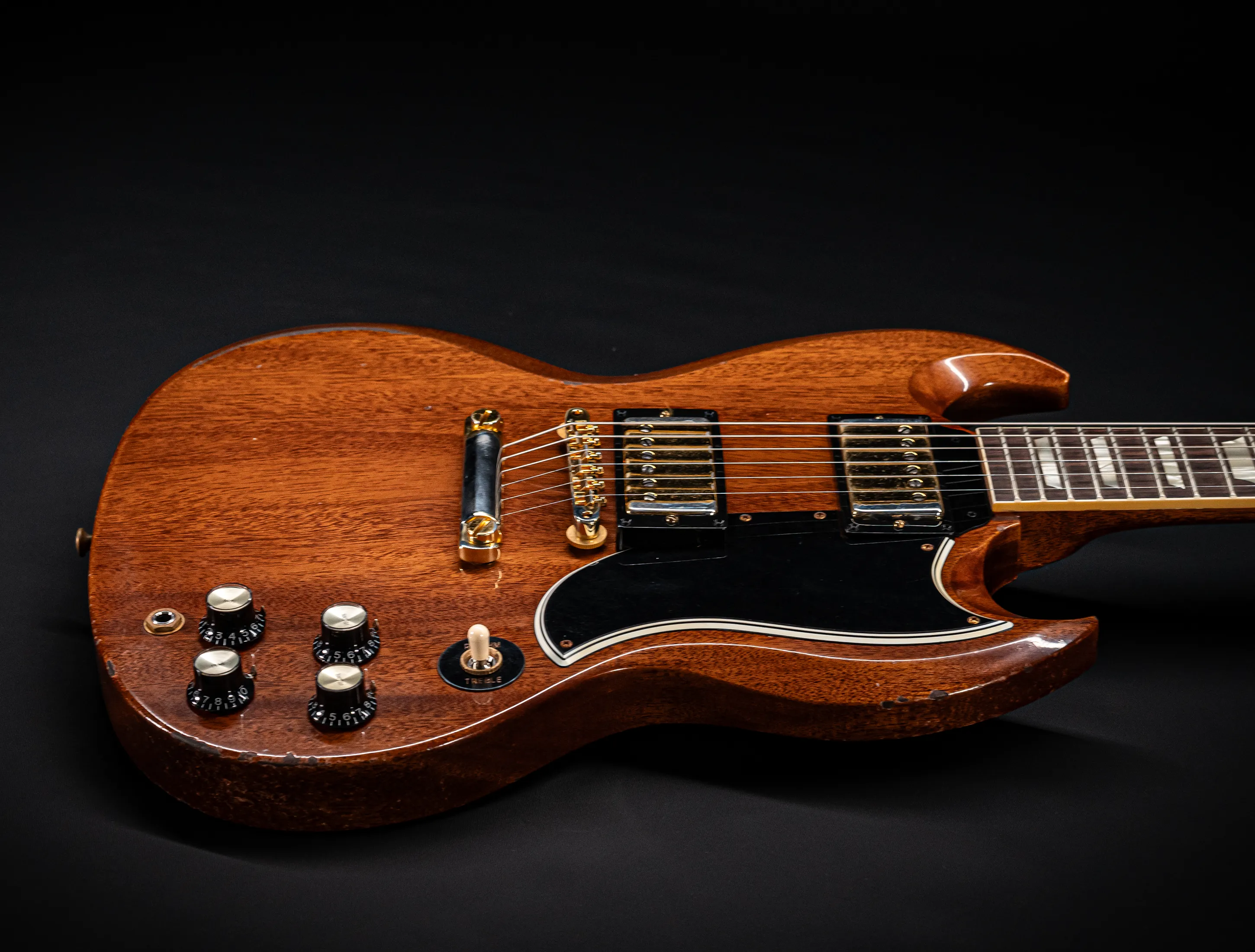 Gibson SG 1961 Standard Murphy Lab Heavy Aged Antique Faded Cherry Gold Hardware