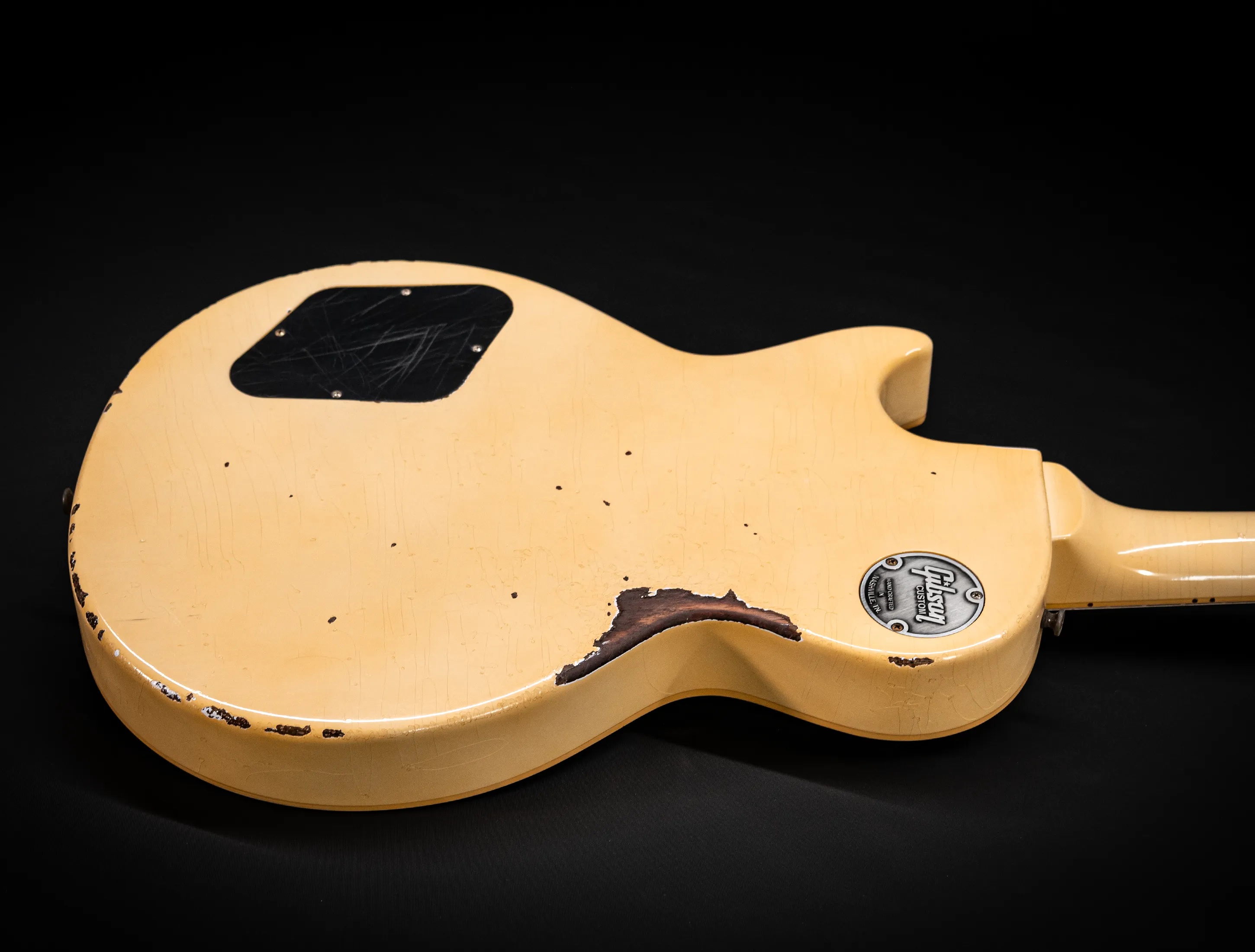 a162836 Gibson Les Paul 1958 Standard Murphy LAB Heavy Aged Black Checkerboard
