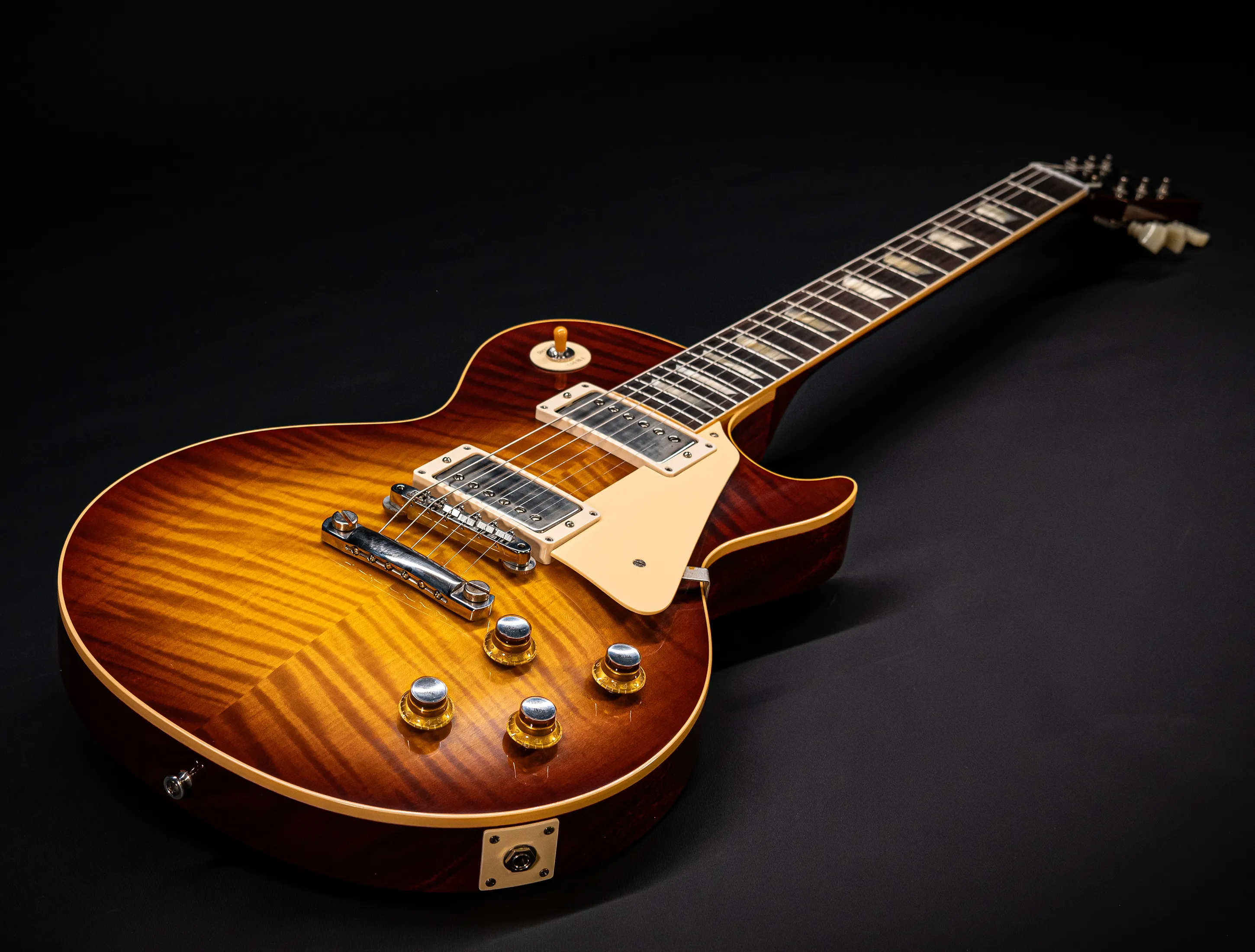 a170781 Gibson Les Paul 1960 Standard Reissue VOS - Iced Tea Burst AAAA Top Musikhaus-Hermann