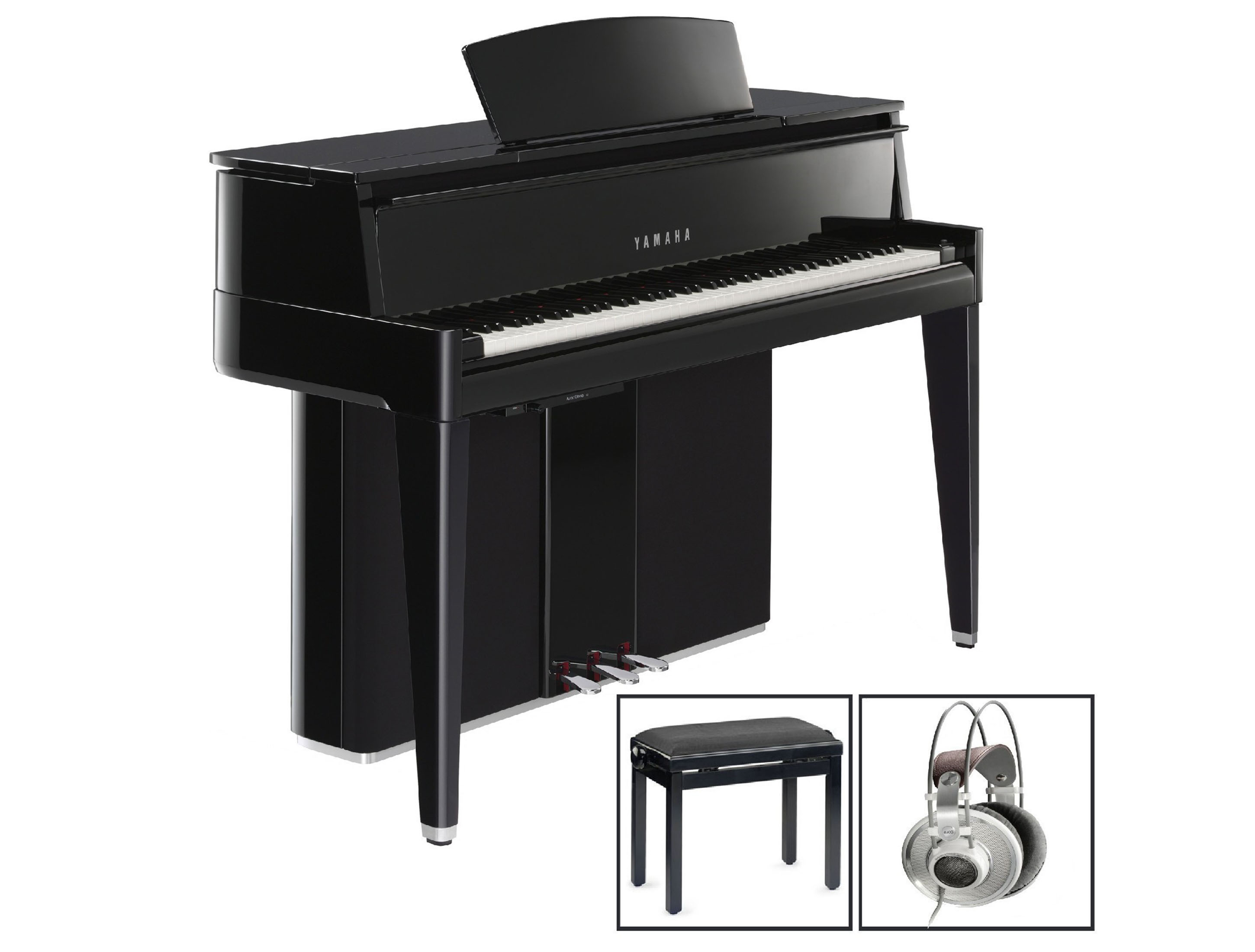 Yamaha N2 AvantGrand schwarz poliert - Exklusiv Set