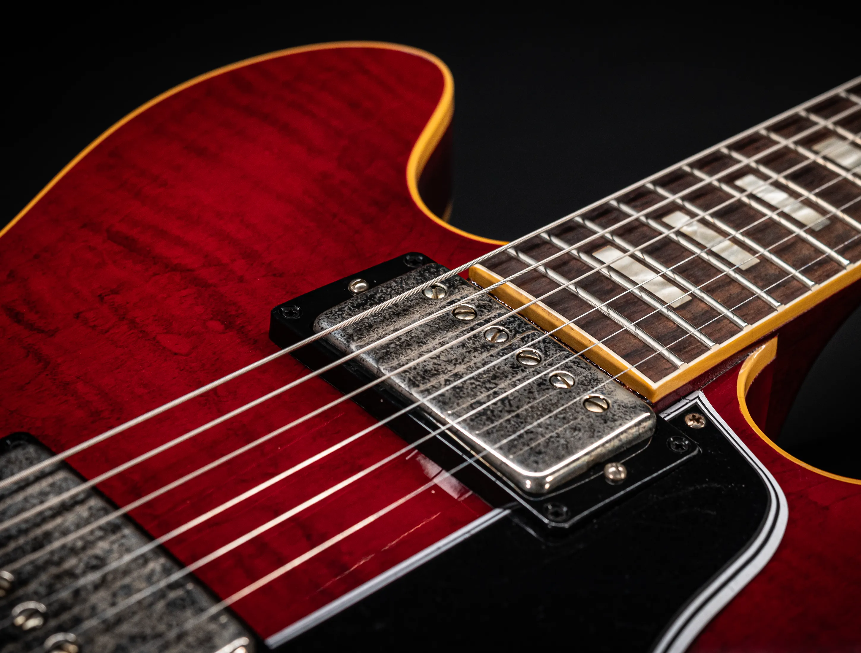 Gibson ES-335 1964 Custom Shop Murphy Lab Ultra Light Aged Figured Maple - 60s Cherry Red