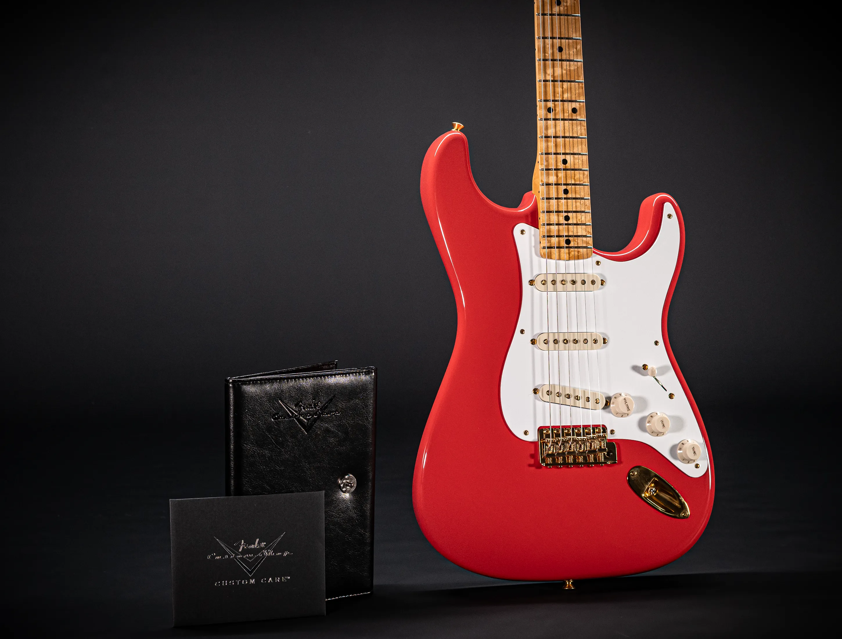 Fender 1959 Limited Stratocaster NOS Birdseye Neck Gold Hardware - Fiesta Red