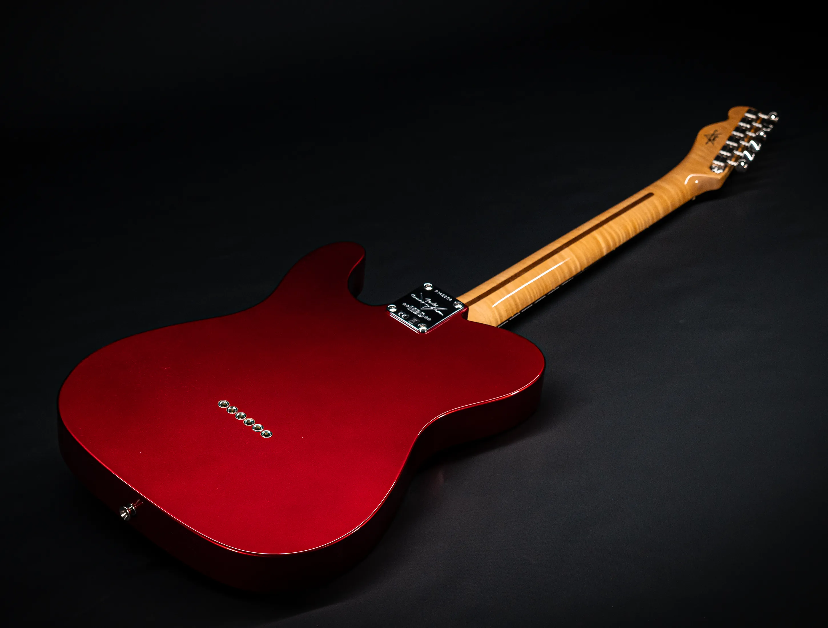 Fender MBD 1963 Telecaster Timeless NOS flame Neck - Candy Apple Red