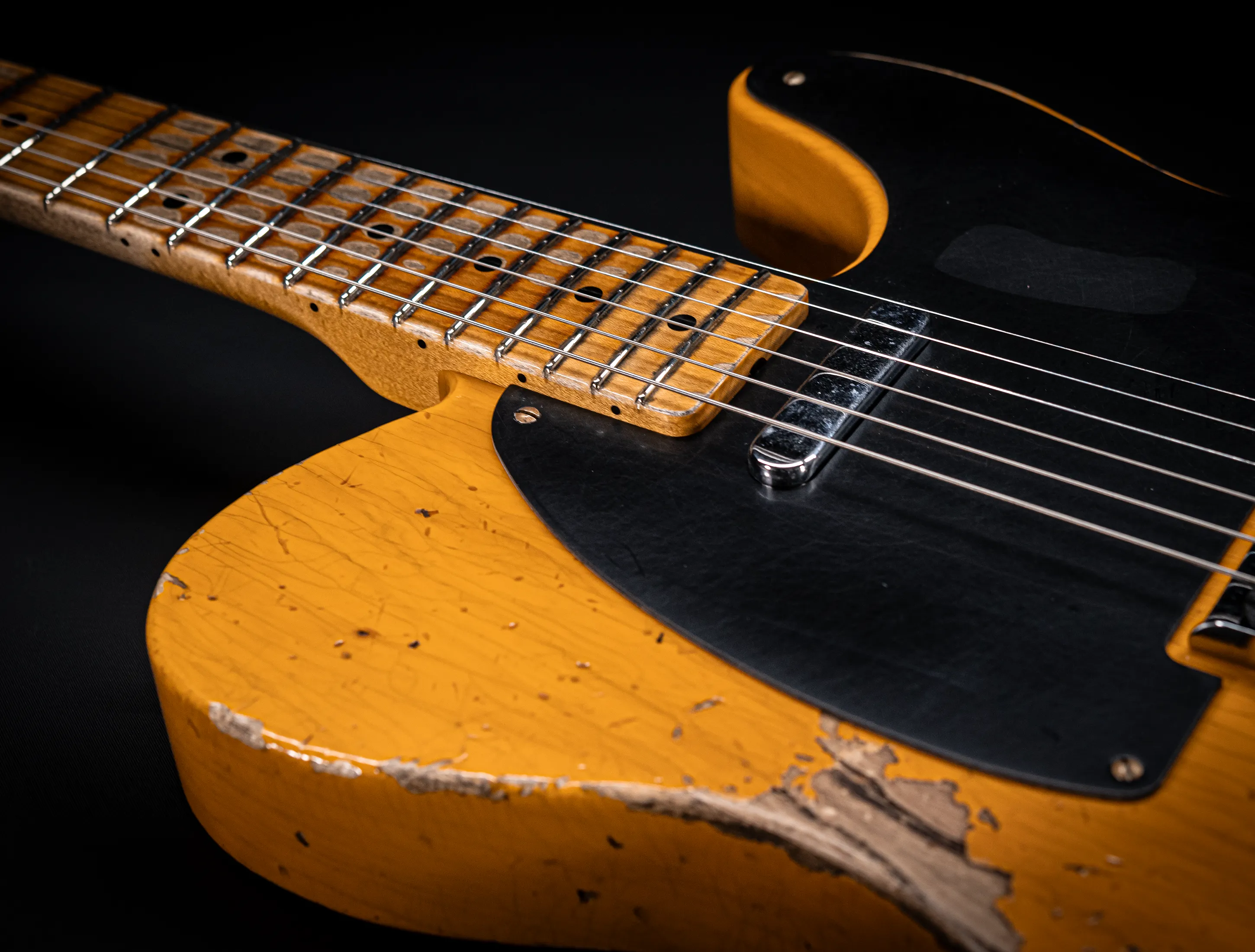 Fender MBD 1952 Telecaster Heavy Relic 1pc Ash Body - Butterscotch Blonde