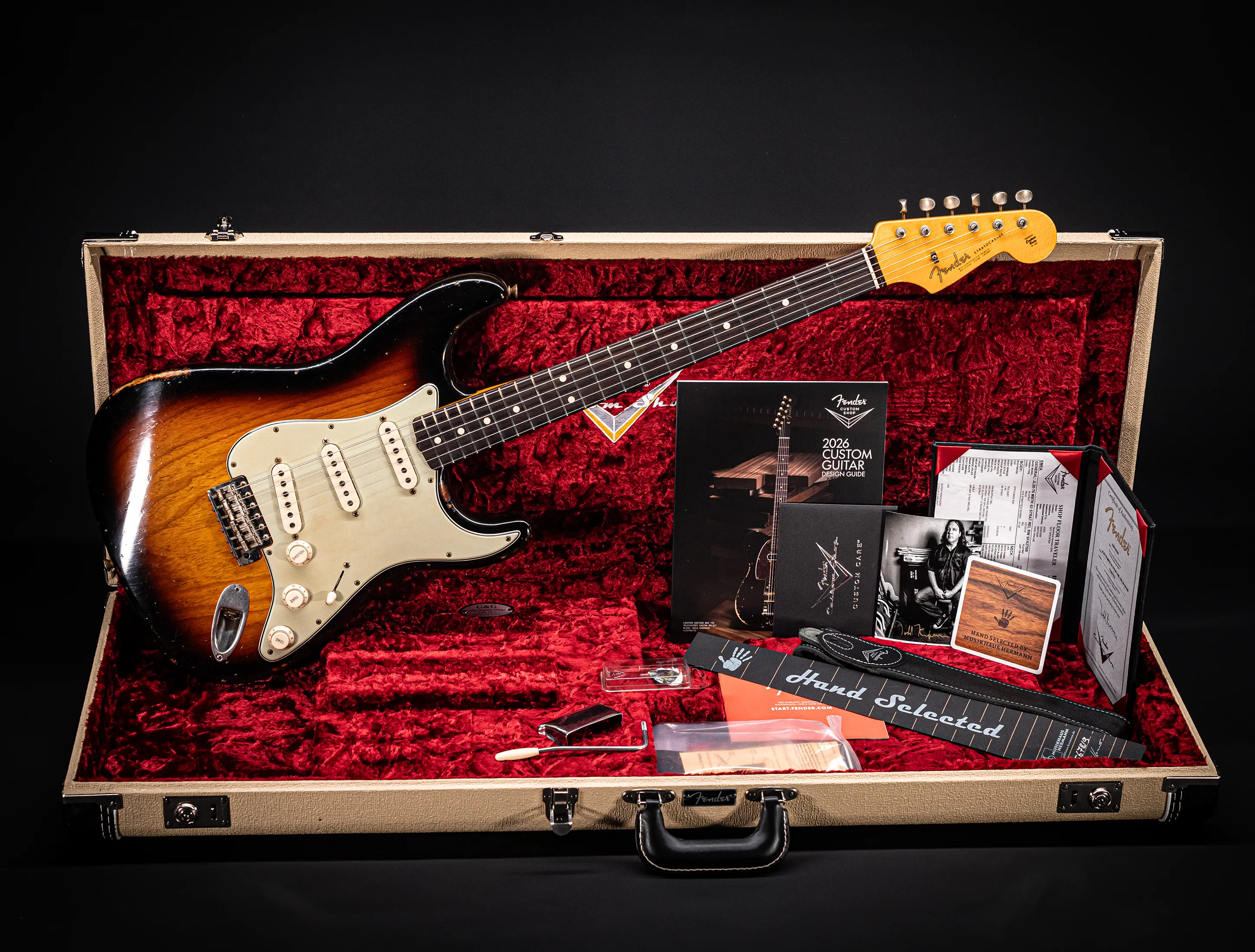 Fender Senior Masterbuilt Todd Krause 1963 Stratocaster Relic 1pc. Ash Body - Sunburst