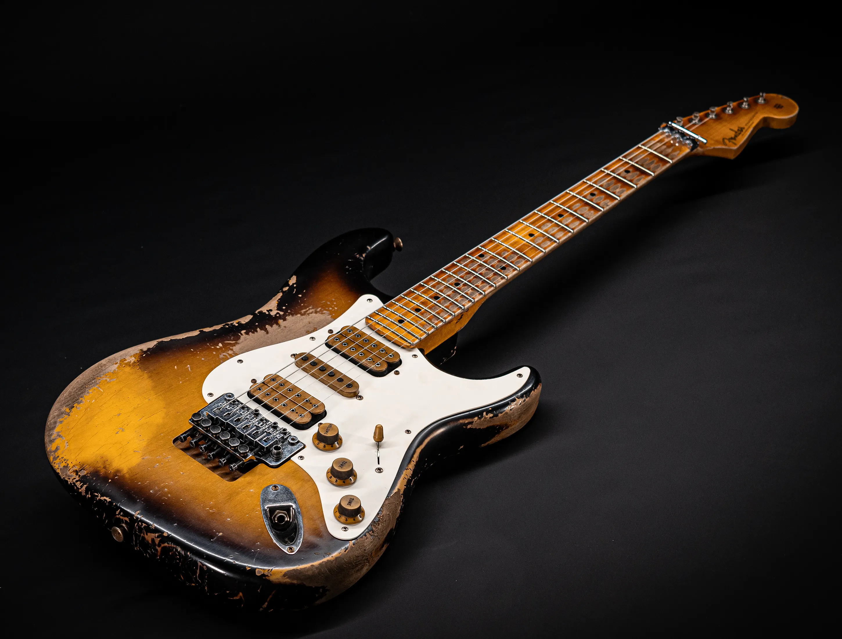 Fender MBD II 1956 FLOYD ROSE Stratocaster MIDAS Super Heavy Relic - Sunburst