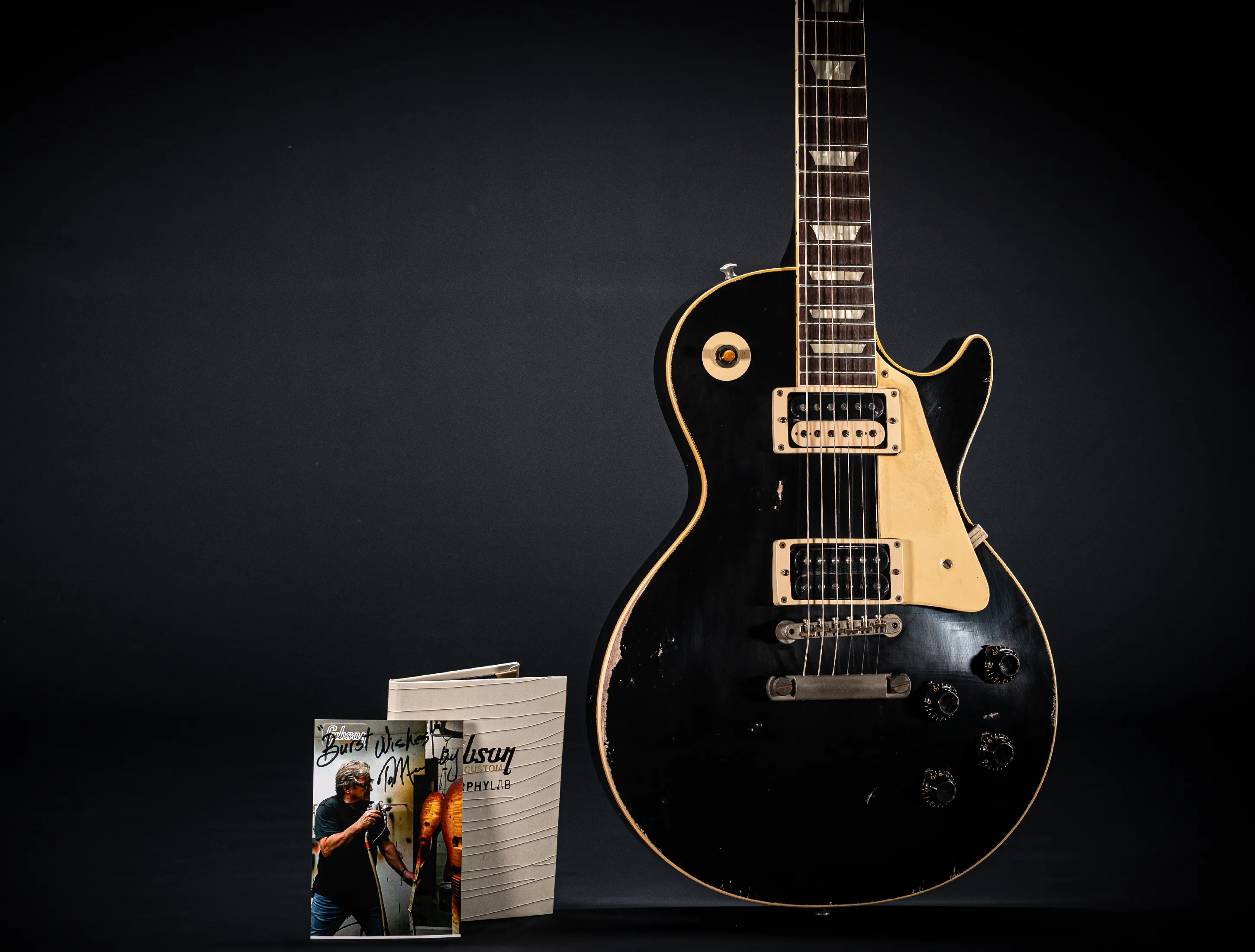 Gibson Les Paul 1958 Standard Murphy Lab Heavy Aged - Factory Black