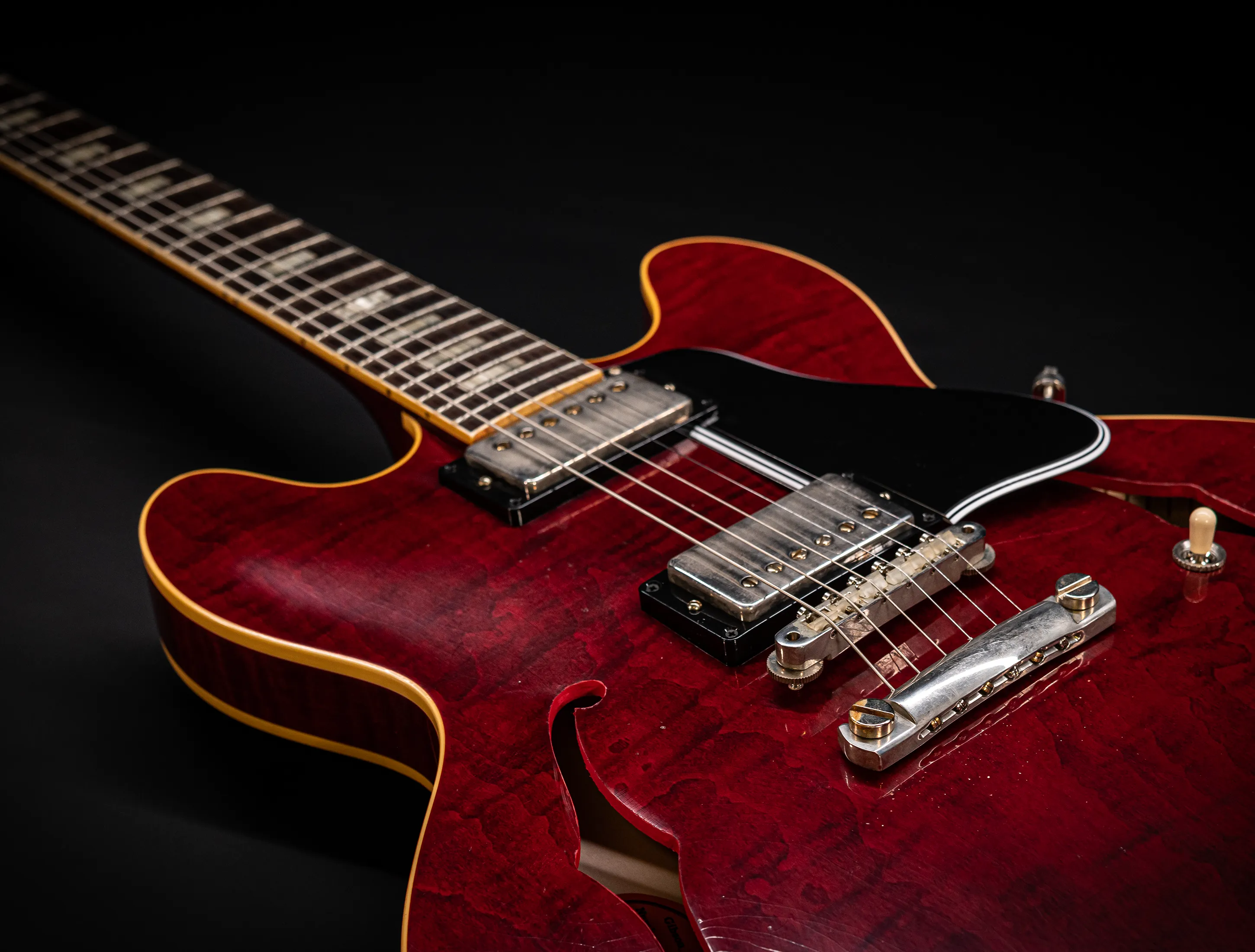 a165227 Gibson ES-335 1964 Custom Shop Murphy Lab Light Aged Figured Maple - 60s Viking Red