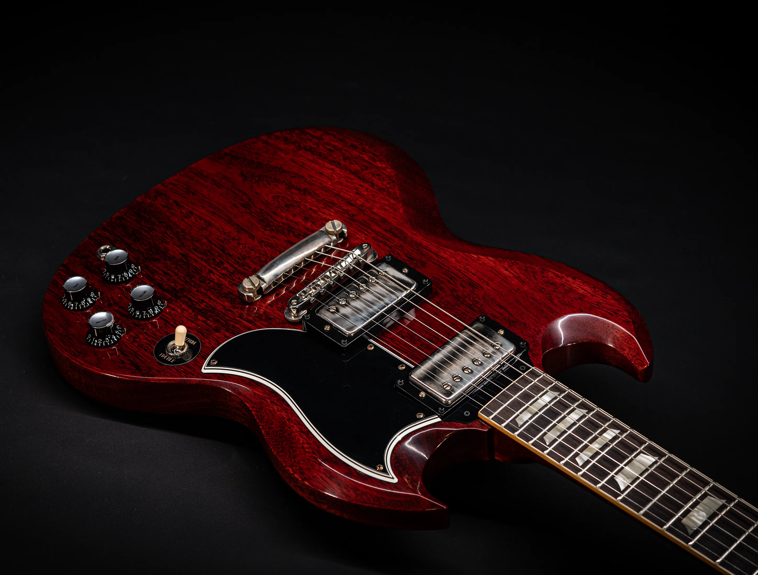a172682Gibson SG 1961 Standard Reissue Stop Bar VOS Cherry Red Muikhaus-Hermann