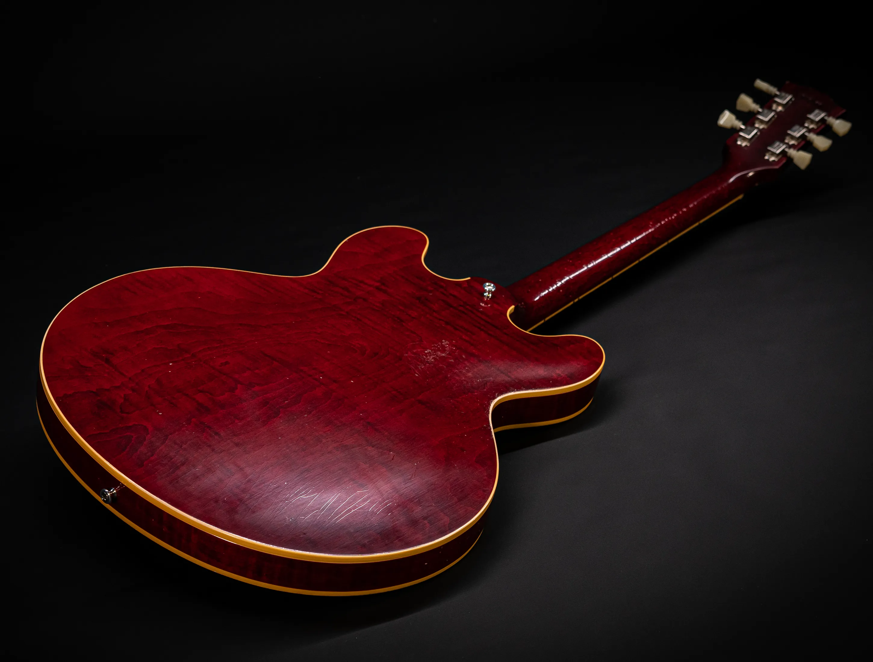 a165212 Gibson ES-335 1964 Custom Shop Murphy Lab Light Aged Figured Maple - 60s Viking Red